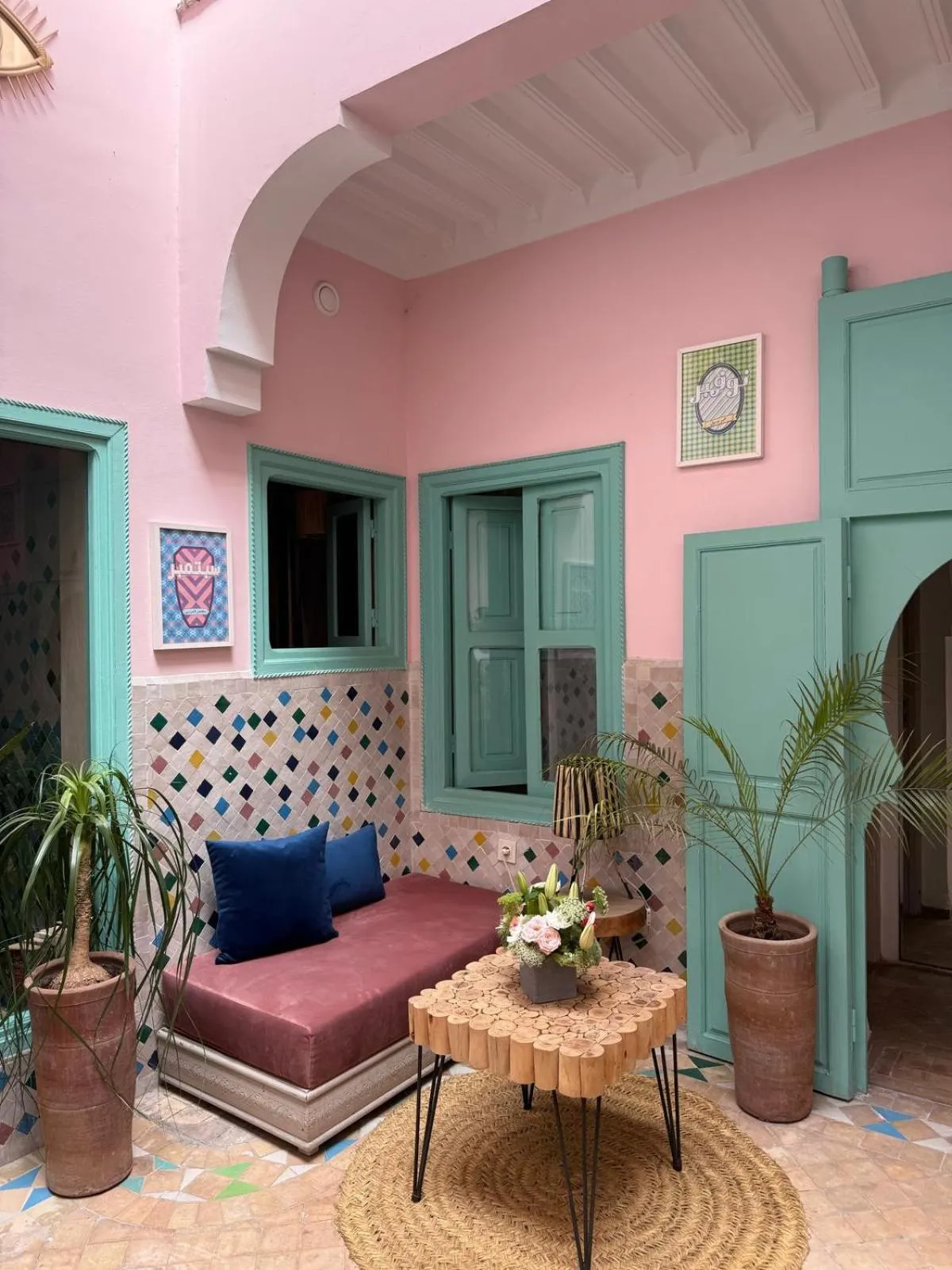 Patio in Riad Lauriers Blancs