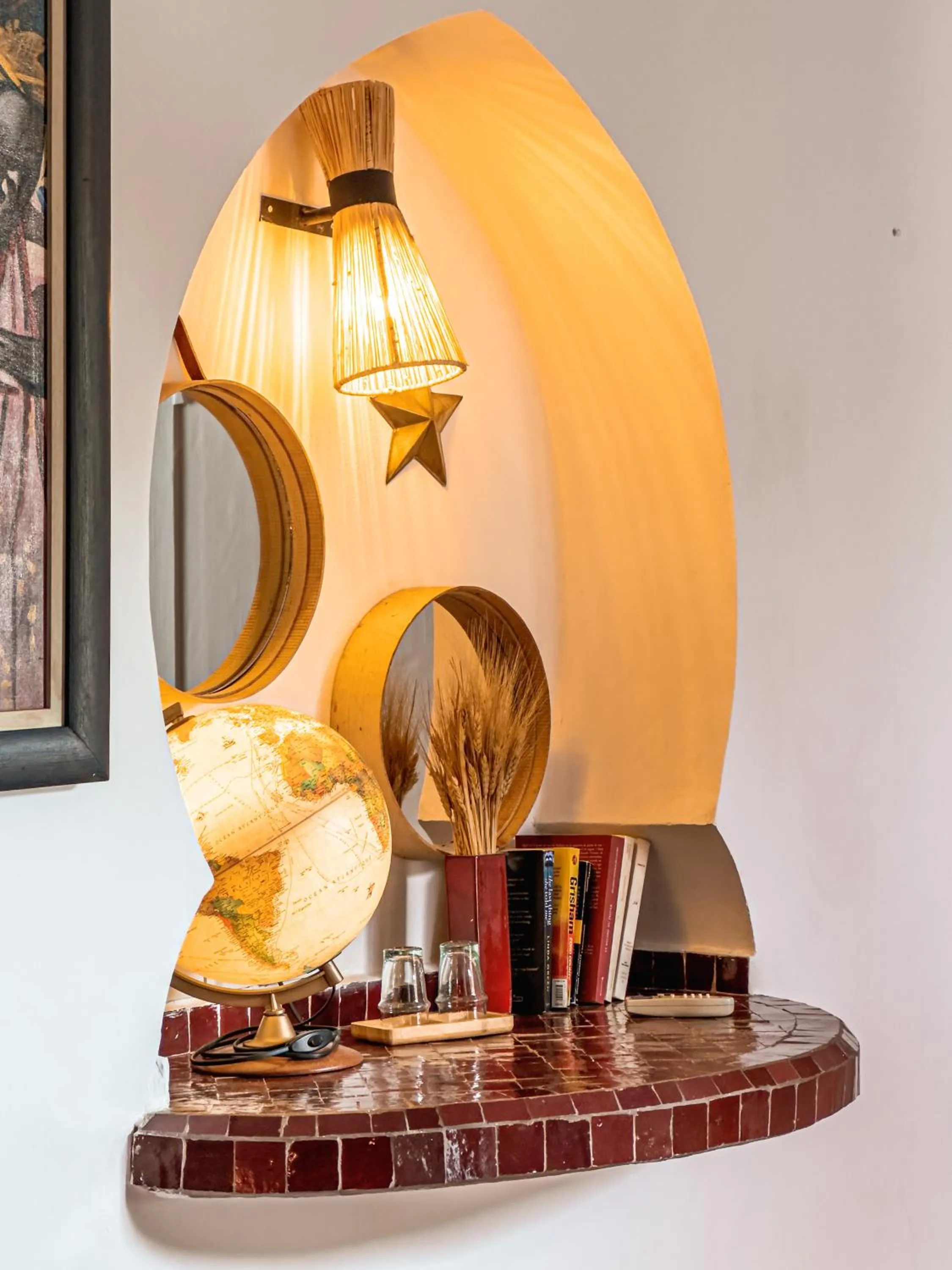 Decorative detail in Riad Lauriers Blancs