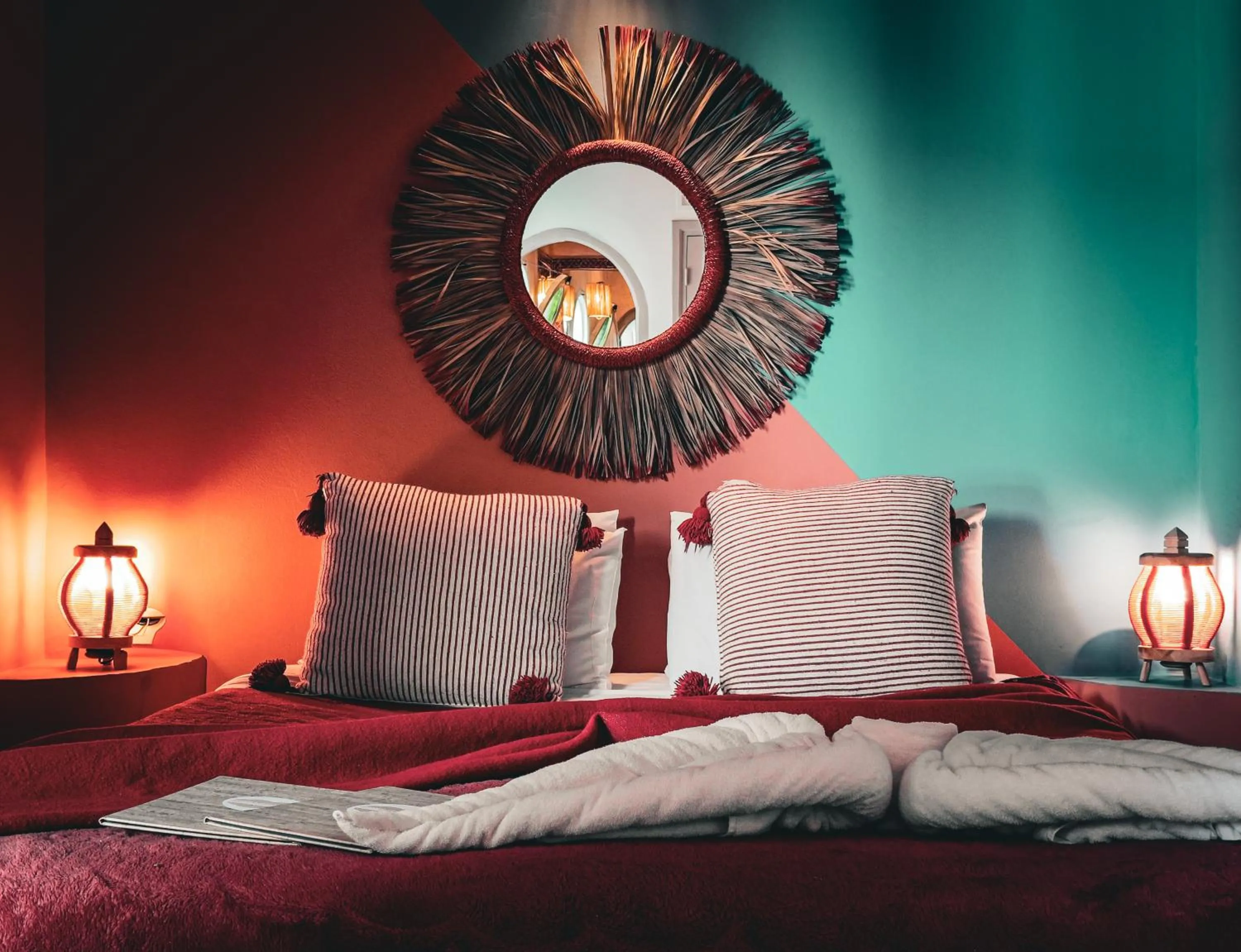 Bed in Riad Lauriers Blancs