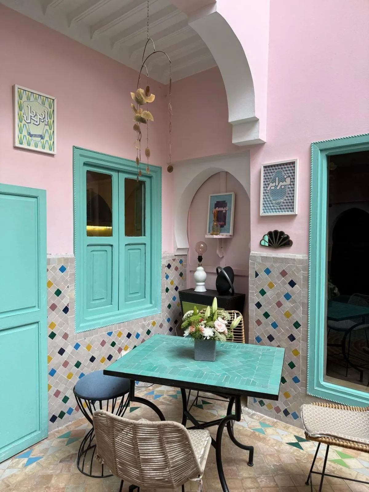 Patio in Riad Lauriers Blancs