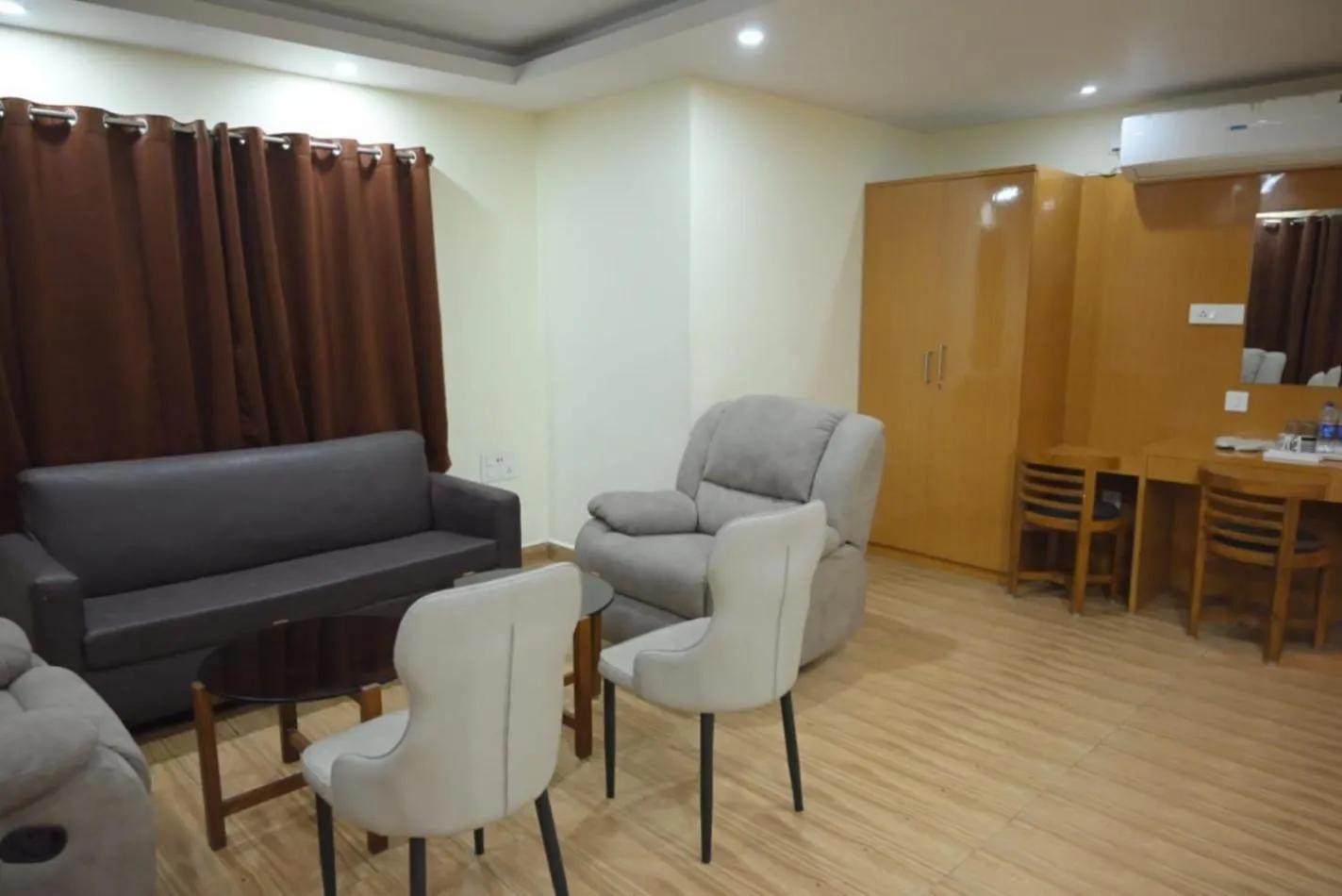 Seating area in Hotel Jyoti International