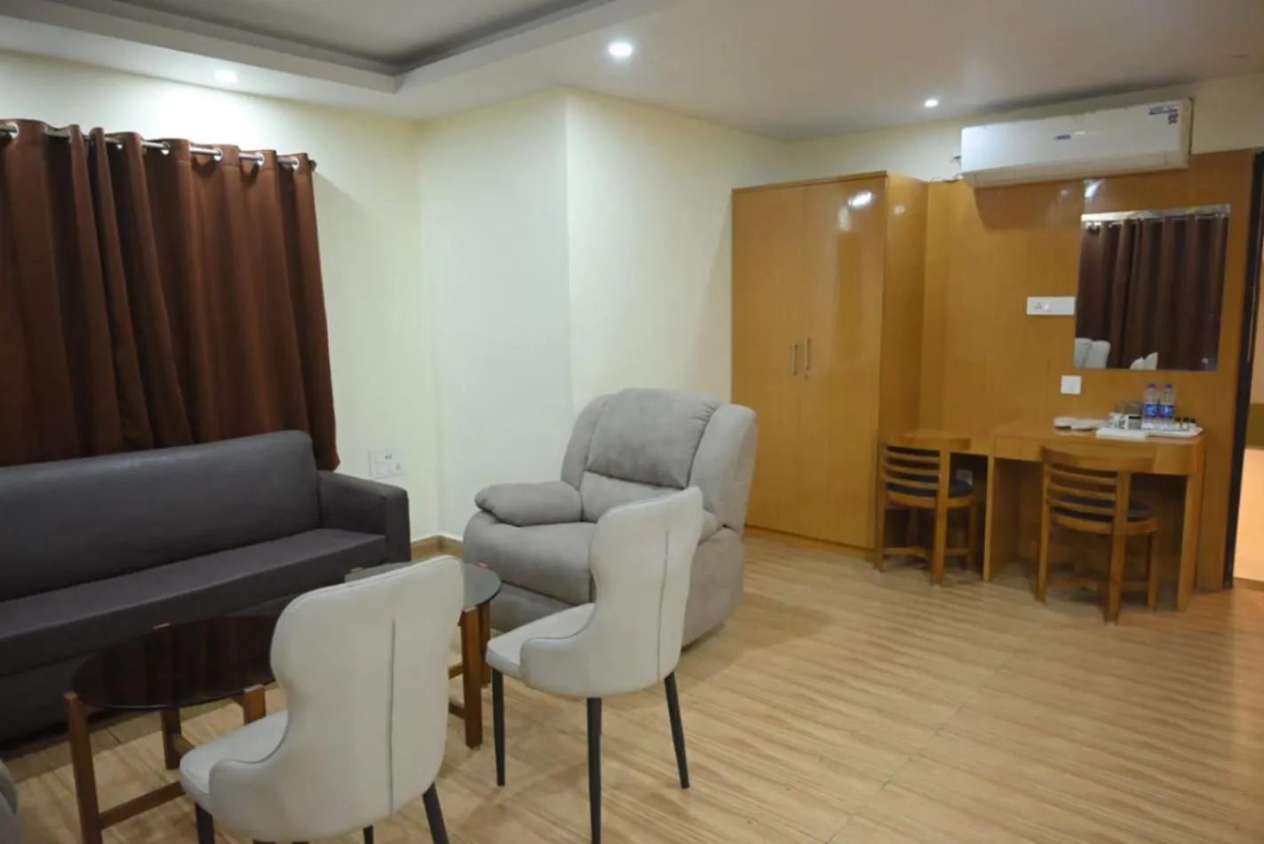 Seating area in Hotel Jyoti International