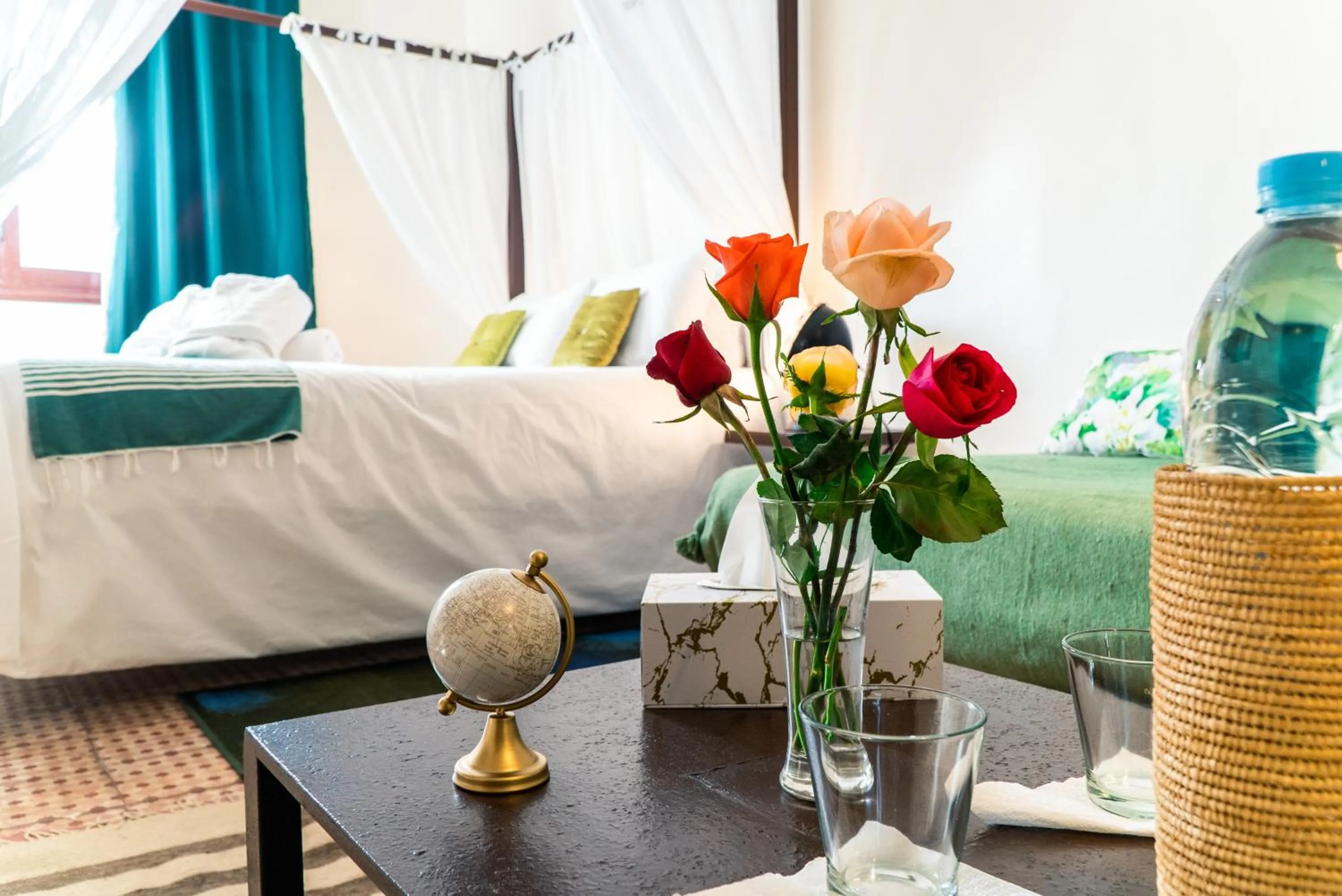 Bed in ArtHouse Cinema Hotel