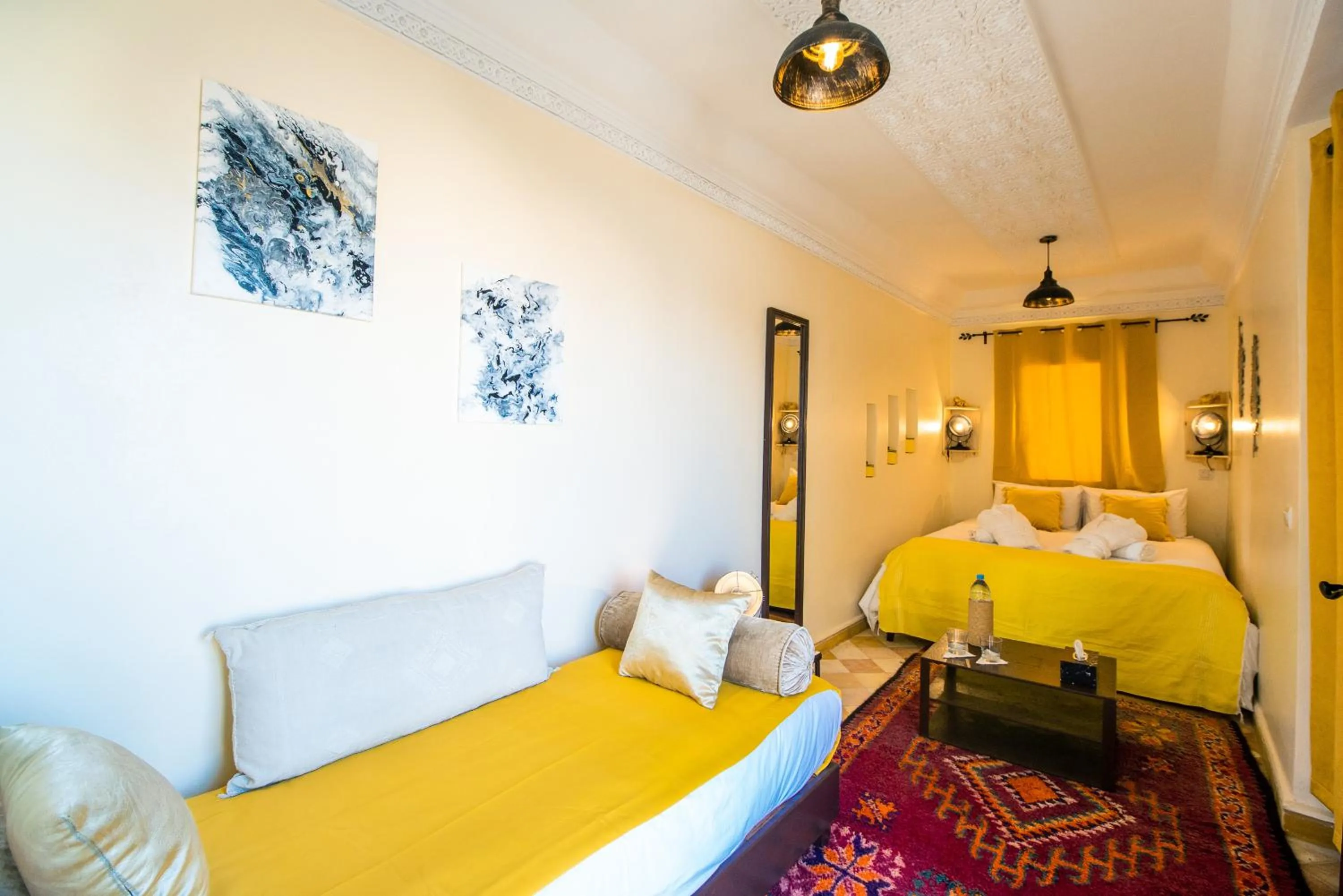 Bed in ArtHouse Cinema Hotel