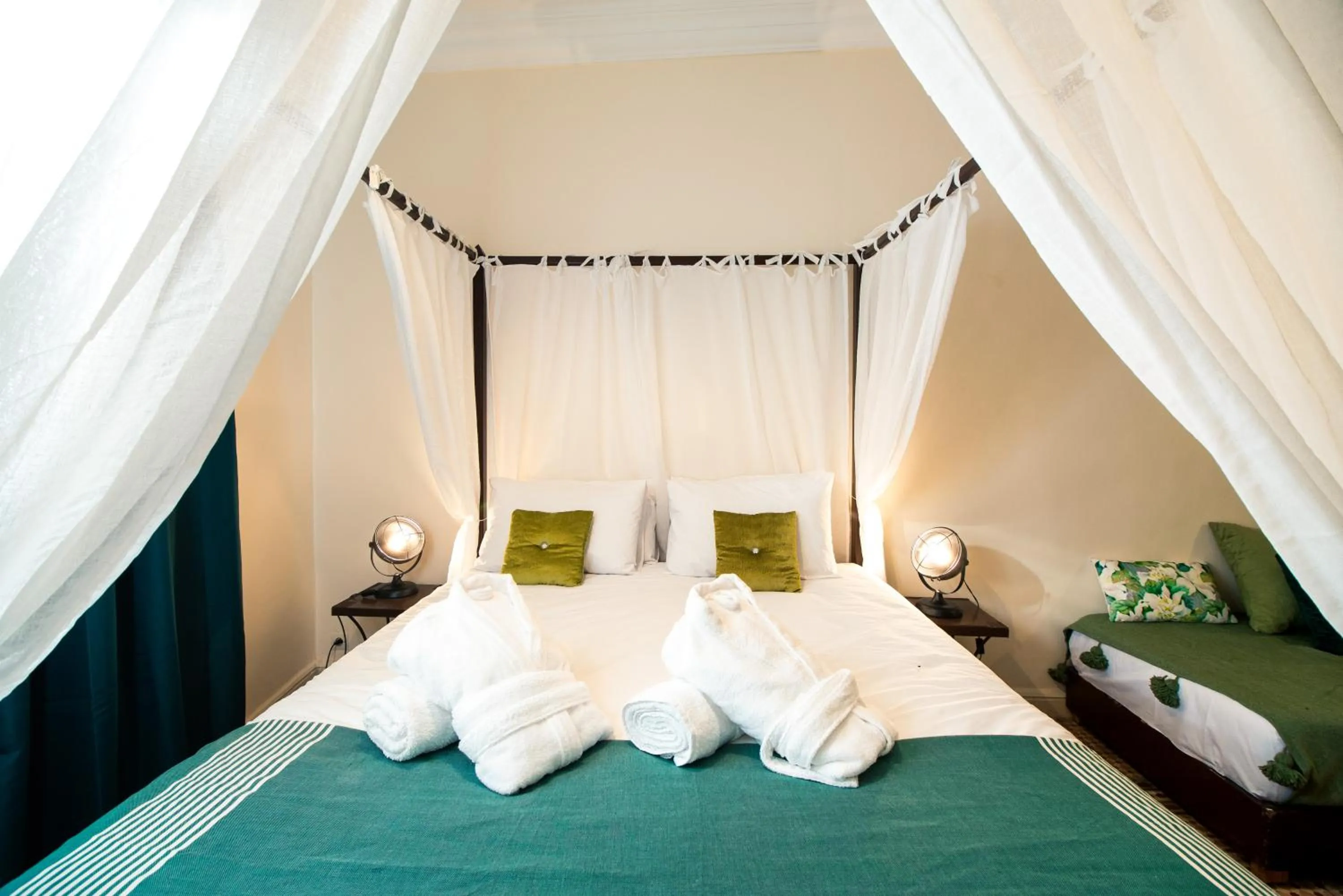 Bed in ArtHouse Cinema Hotel