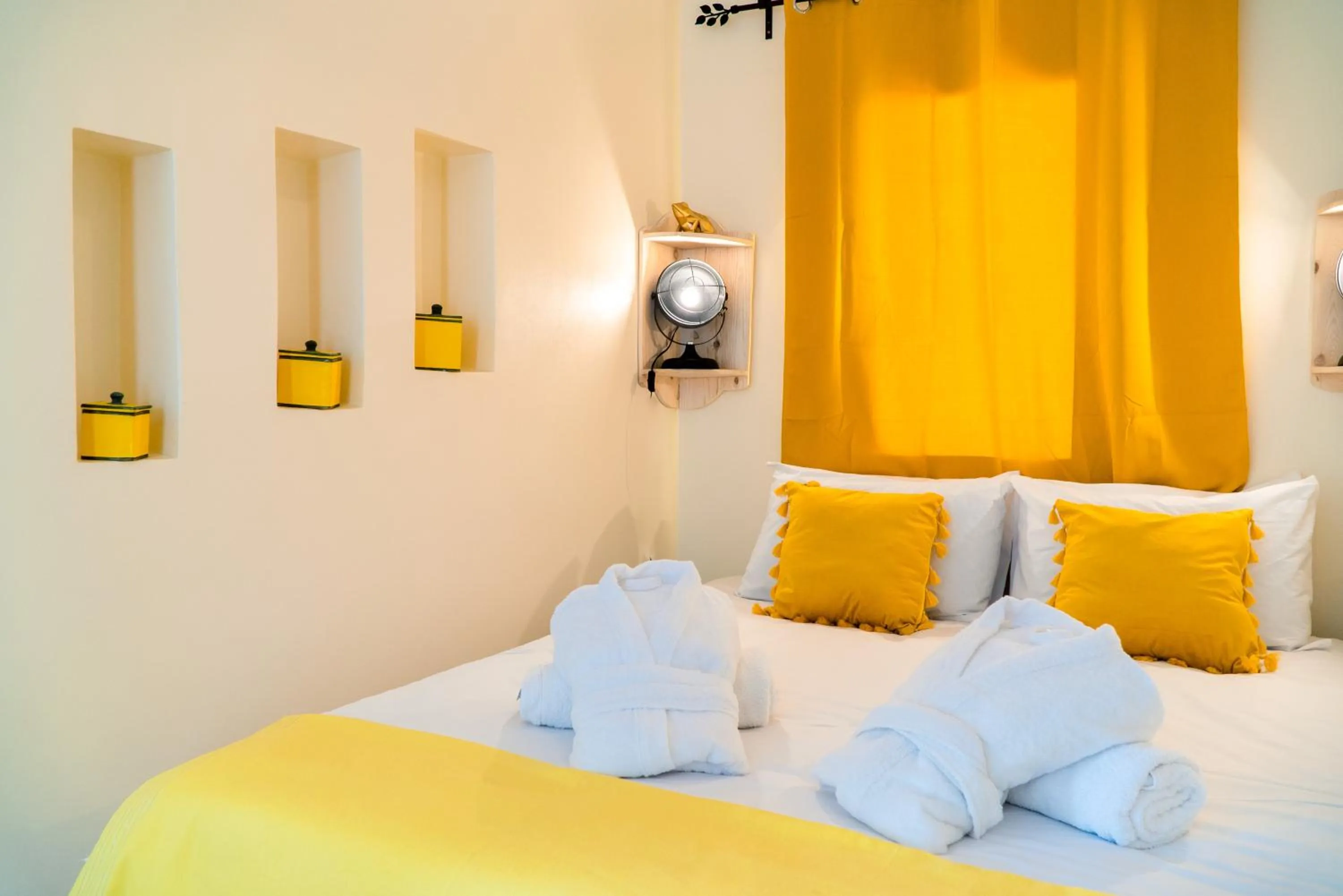 Bed in ArtHouse Cinema Hotel