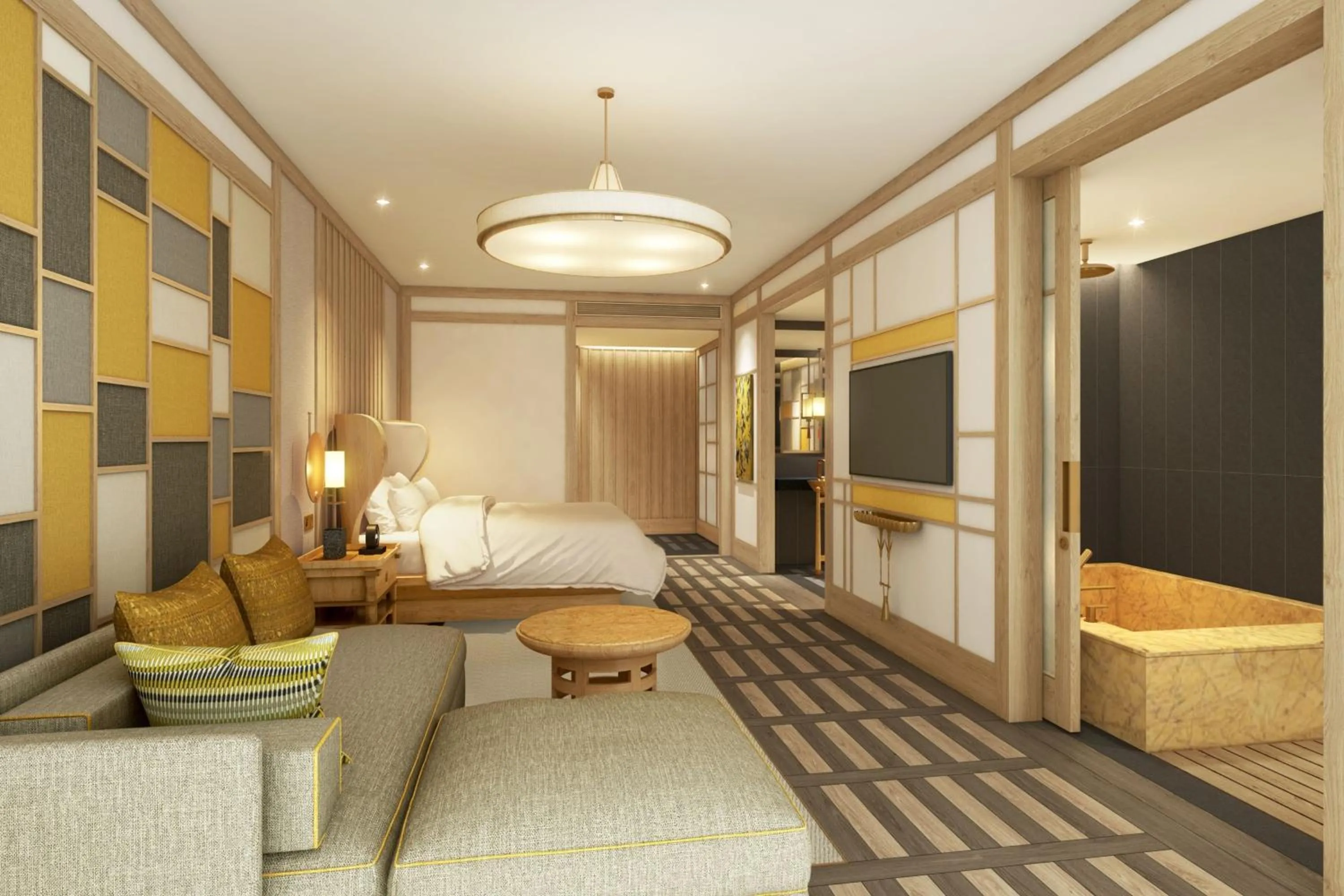 Photo of the whole room, Bed in JW Marriott Jeju Resort & Spa