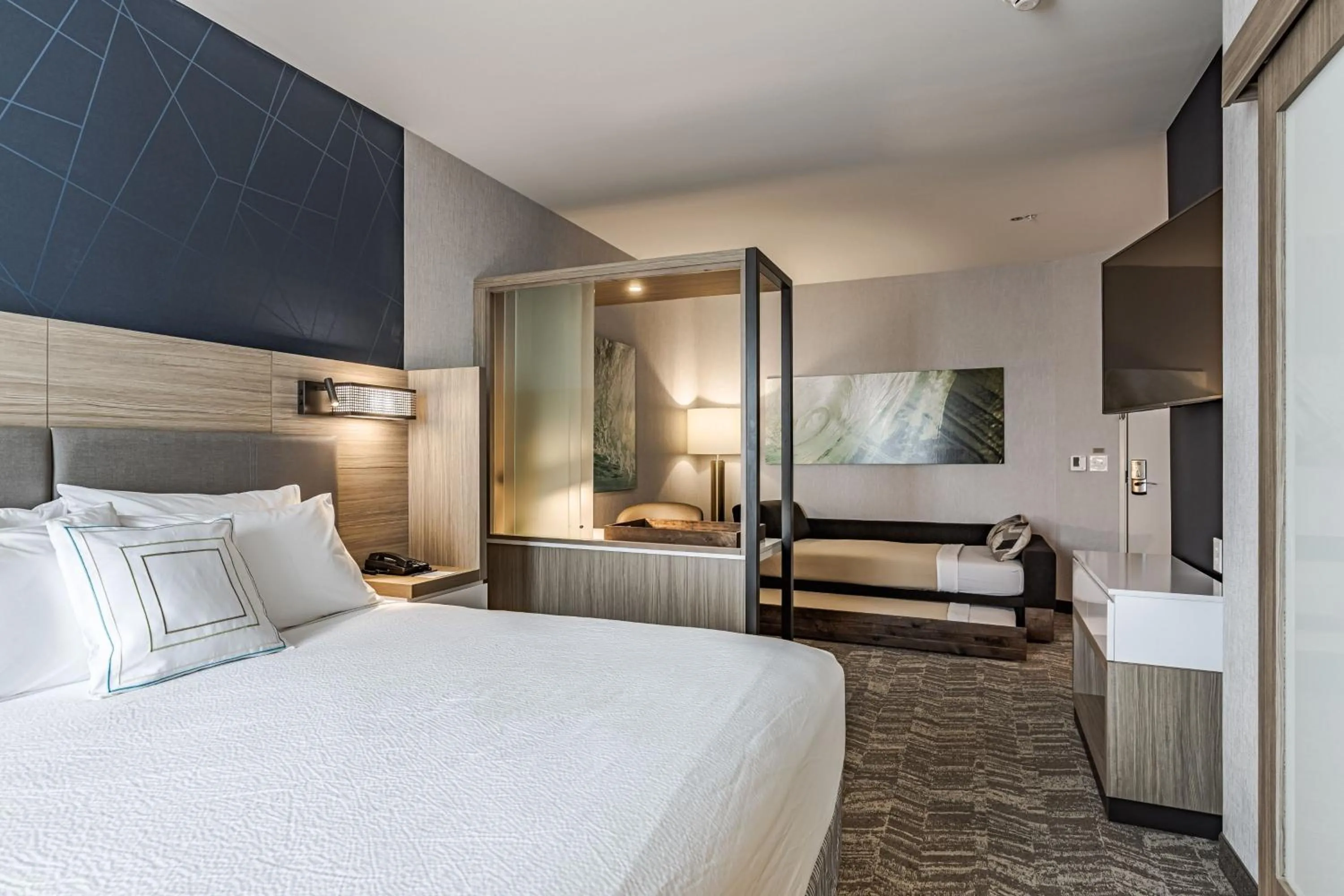 Photo of the whole room, Bed in SpringHill Suites by Marriott Detroit Sterling Heights