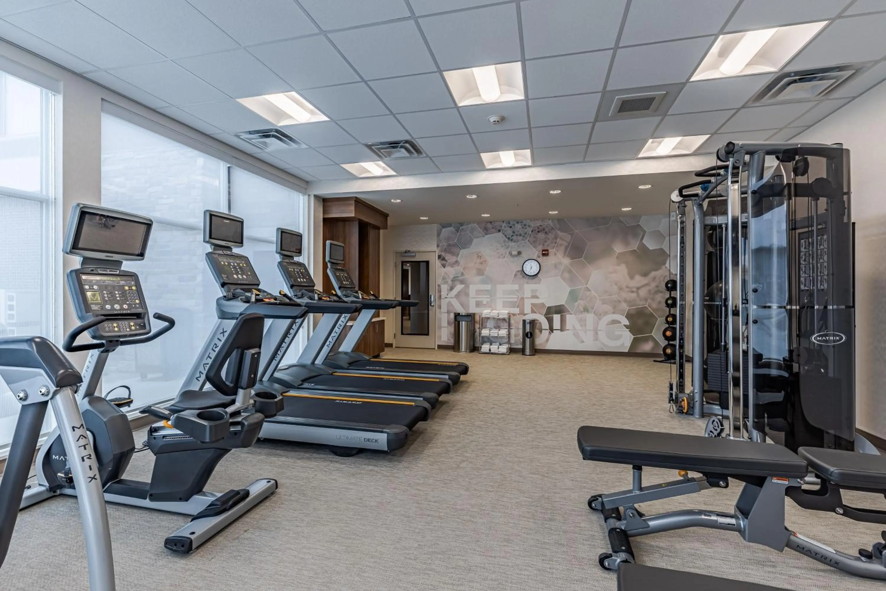 Fitness centre/facilities in SpringHill Suites by Marriott Detroit Sterling Heights