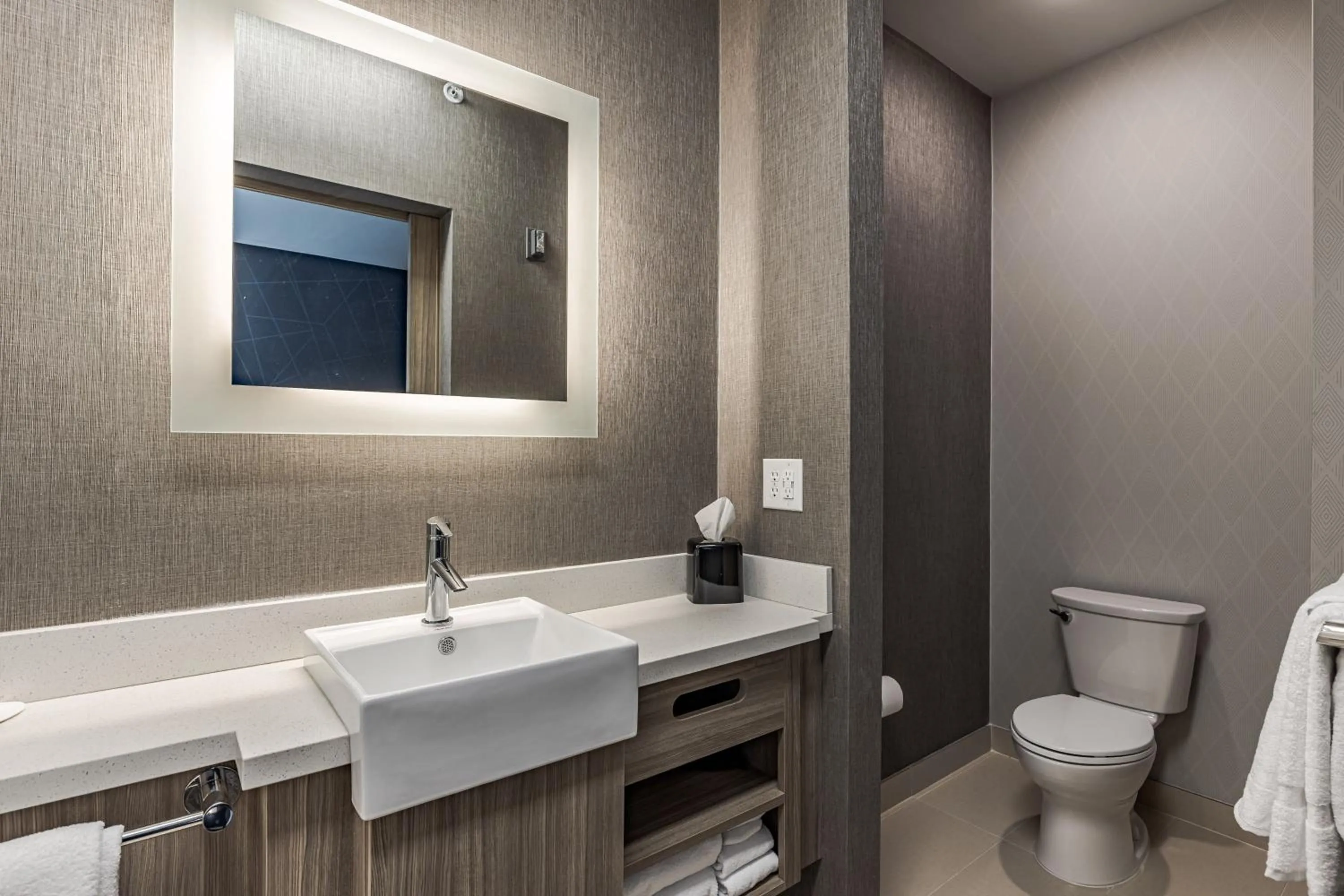 Bathroom in SpringHill Suites by Marriott Detroit Sterling Heights