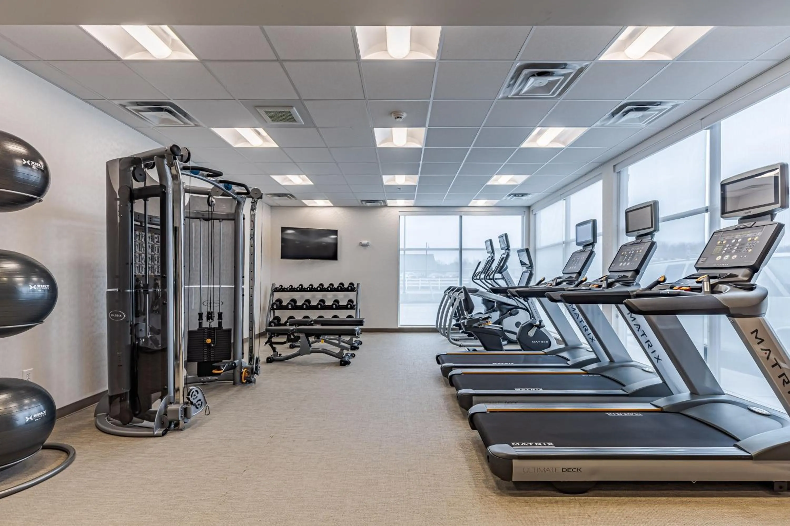 Fitness centre/facilities in SpringHill Suites by Marriott Detroit Sterling Heights