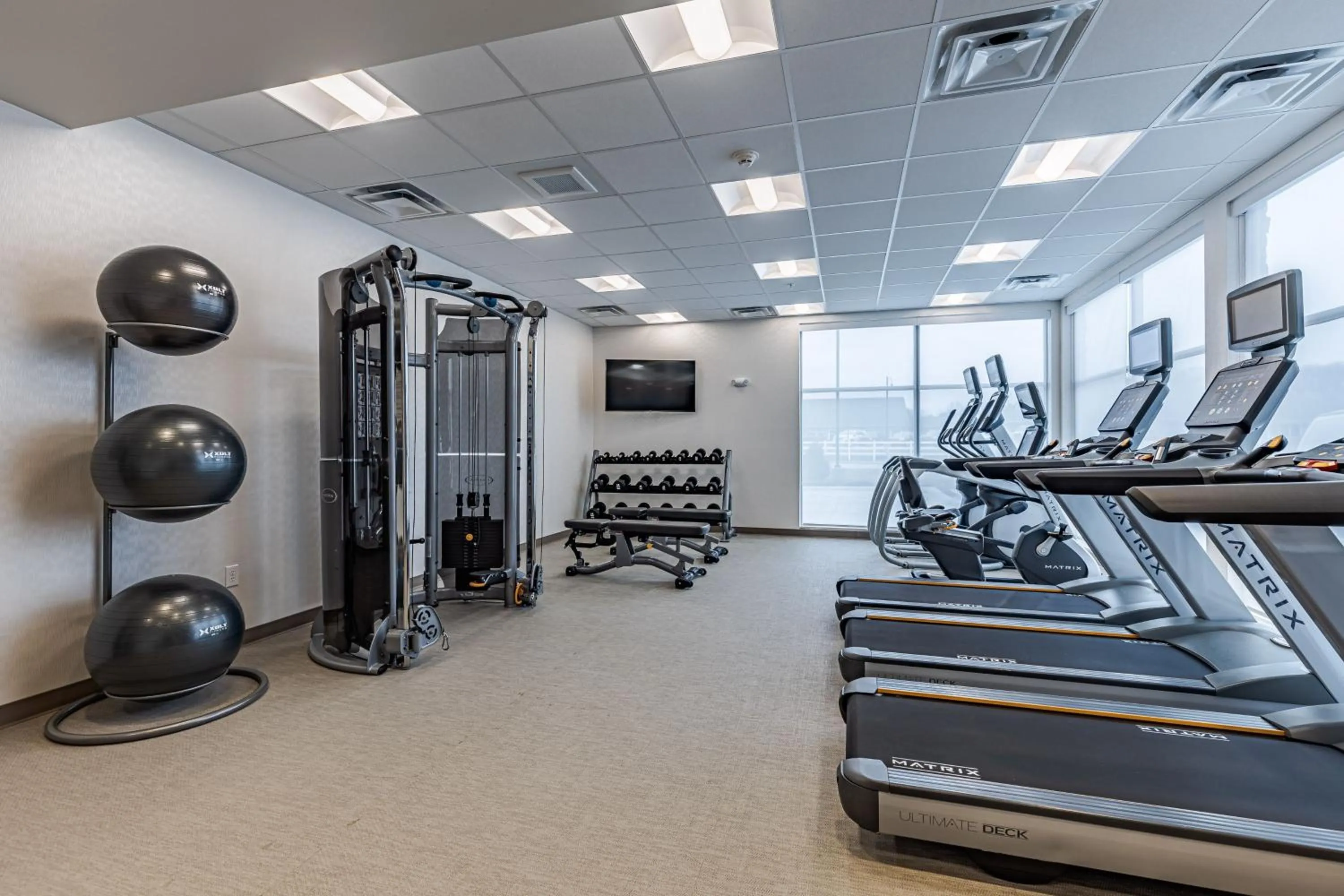 Fitness centre/facilities in SpringHill Suites by Marriott Detroit Sterling Heights