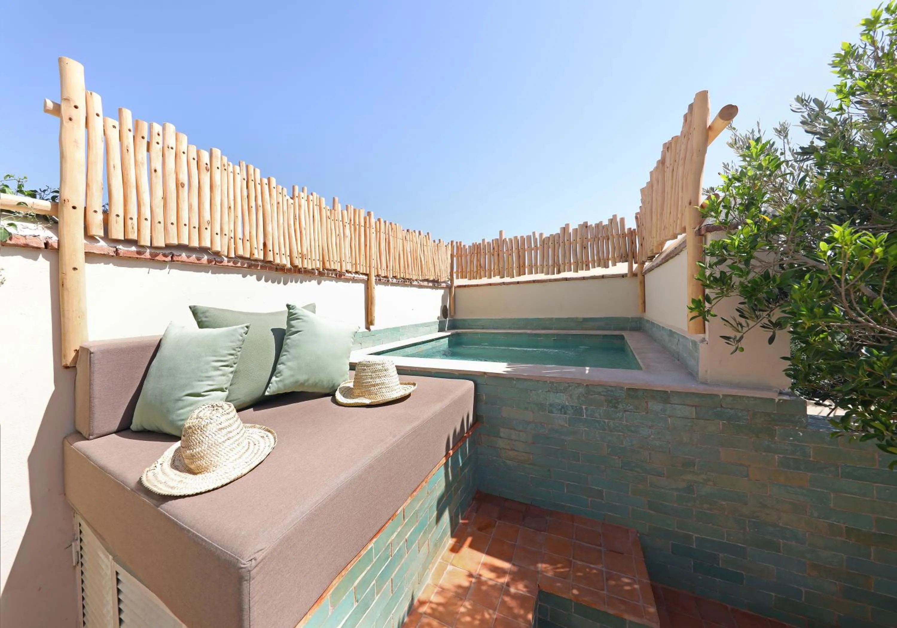 Balcony/Terrace in Riad Dar Beldia and Spa