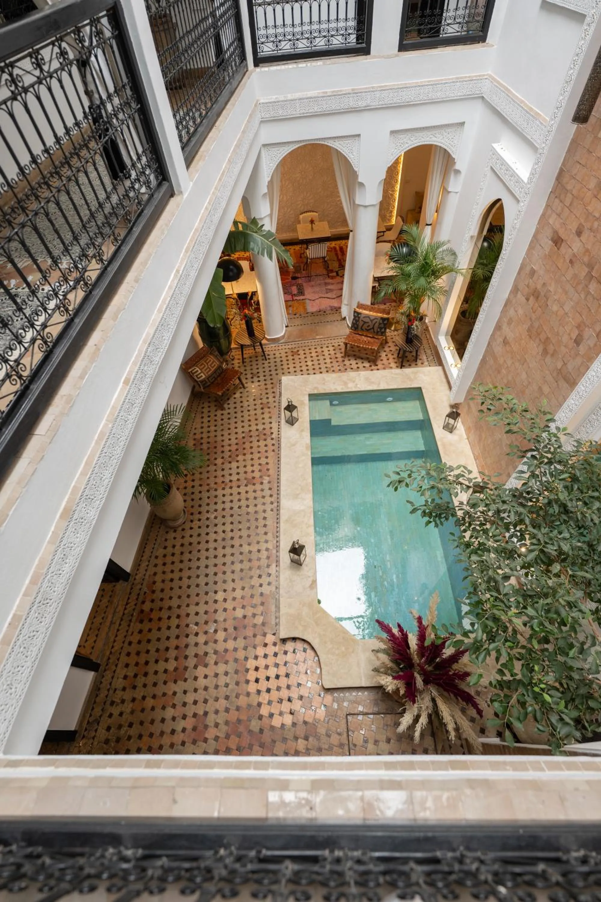 Patio in Riad Dar Beldia and Spa