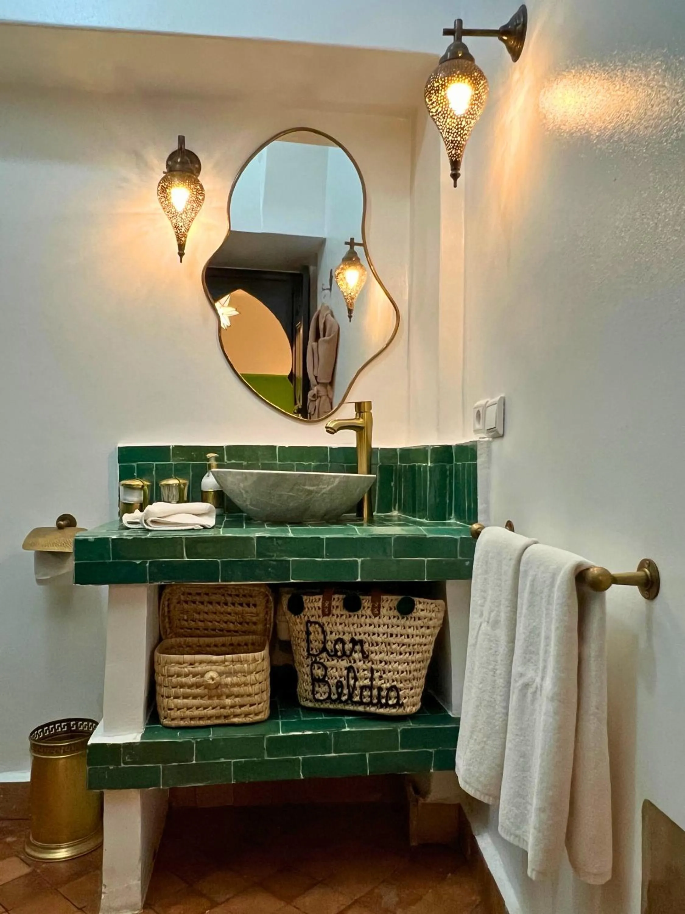 Bathroom in Riad Dar Beldia and Spa