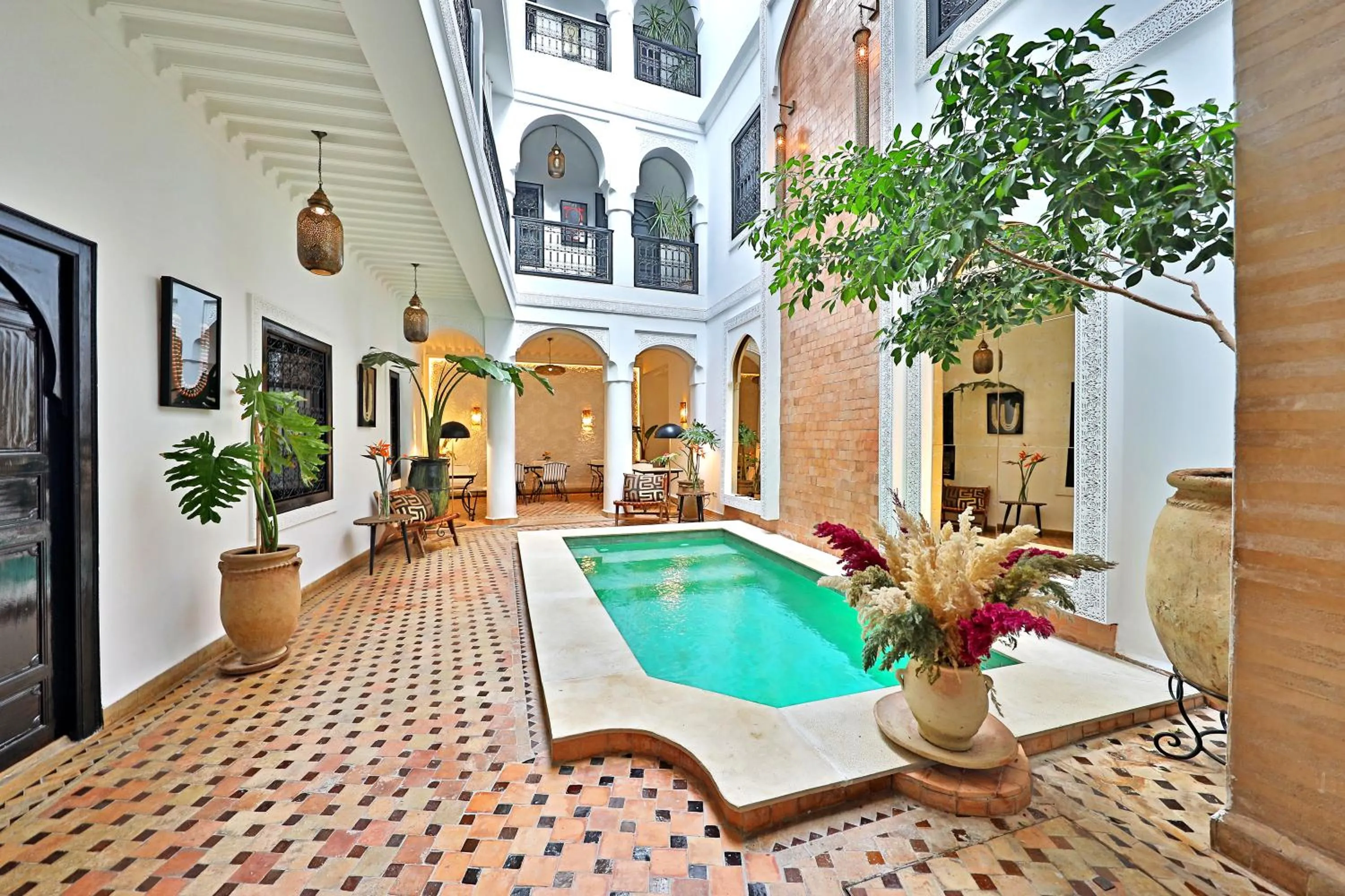 Patio in Riad Dar Beldia and Spa