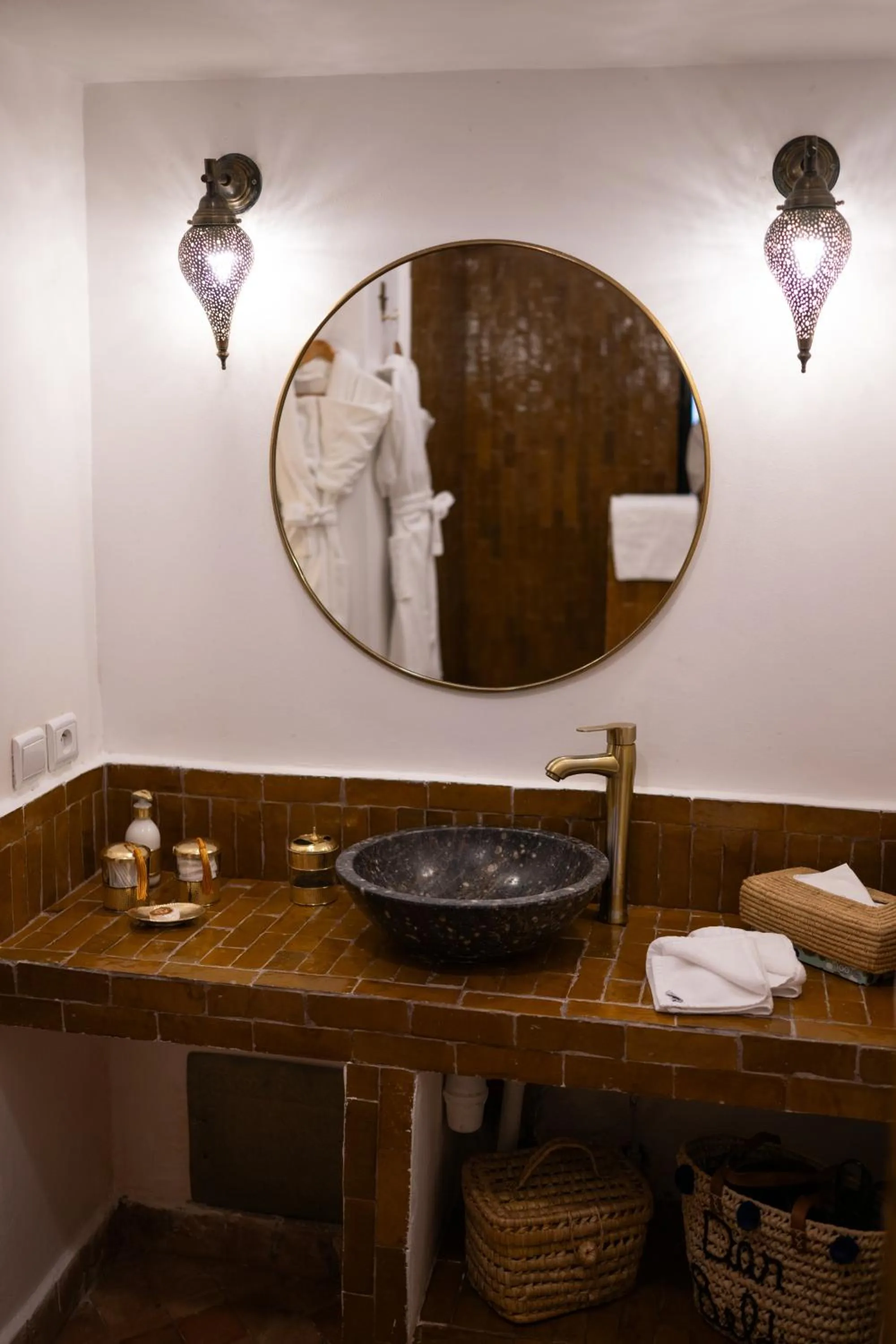 Bathroom in Riad Dar Beldia and Spa