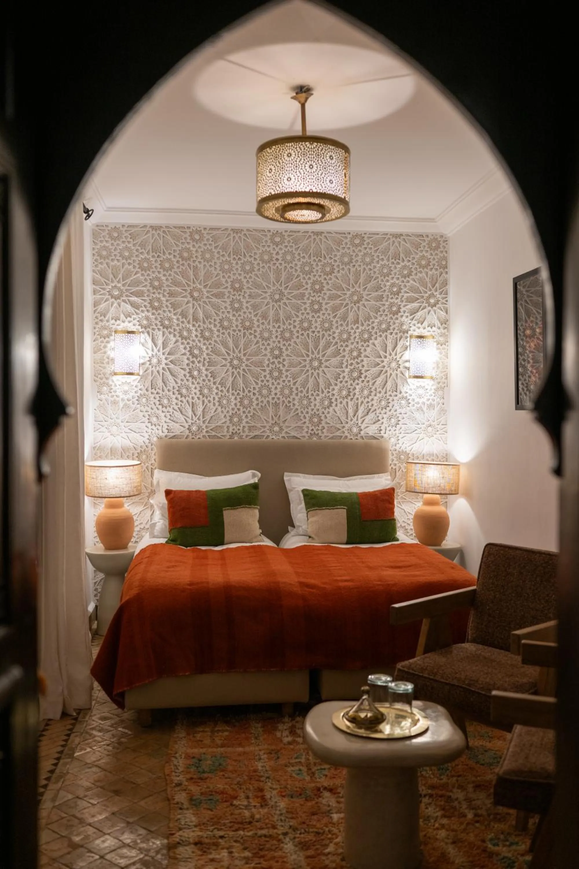 Bedroom, Bed in Riad Dar Beldia and Spa