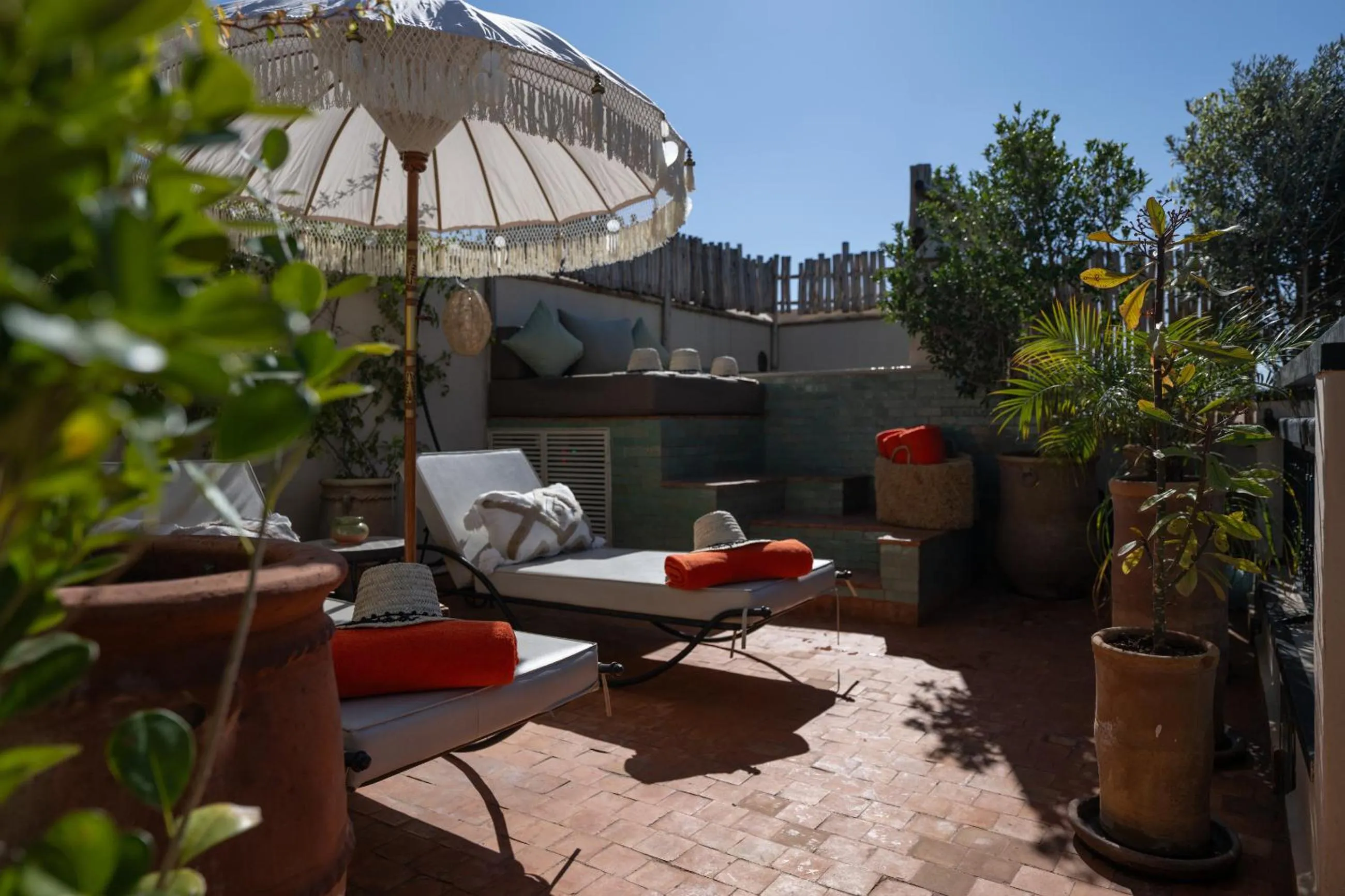 Patio in Riad Dar Beldia and Spa