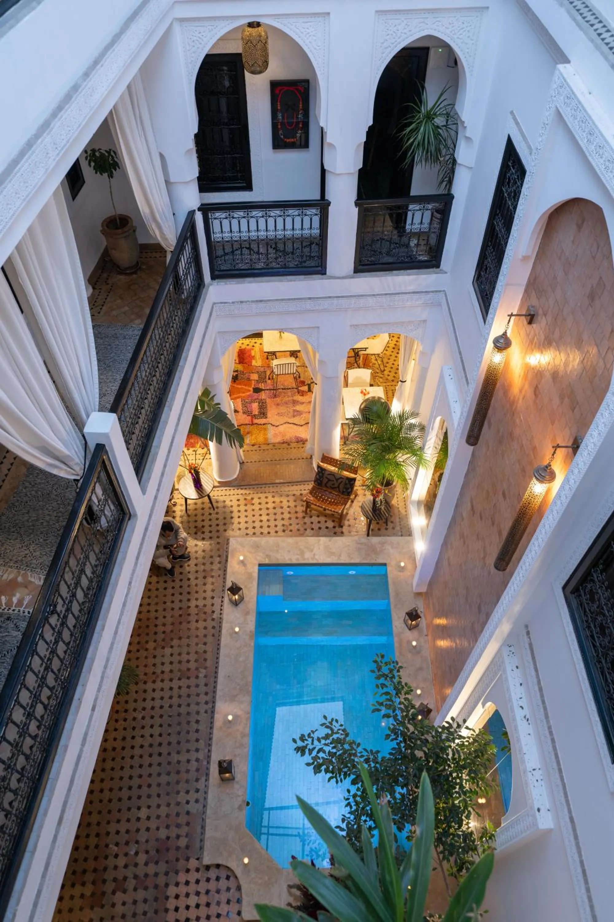 Seating area in Riad Dar Beldia and Spa