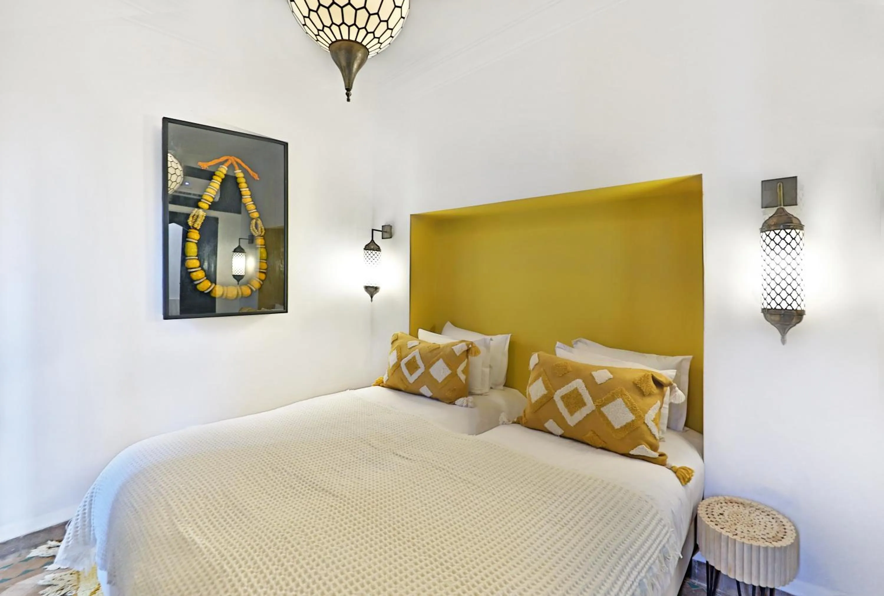 Photo of the whole room, Bed in Riad Dar Beldia and Spa