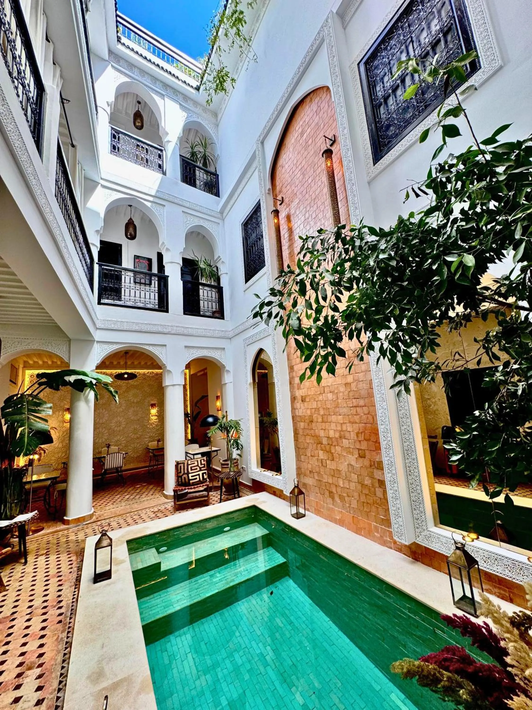 Patio in Riad Dar Beldia and Spa