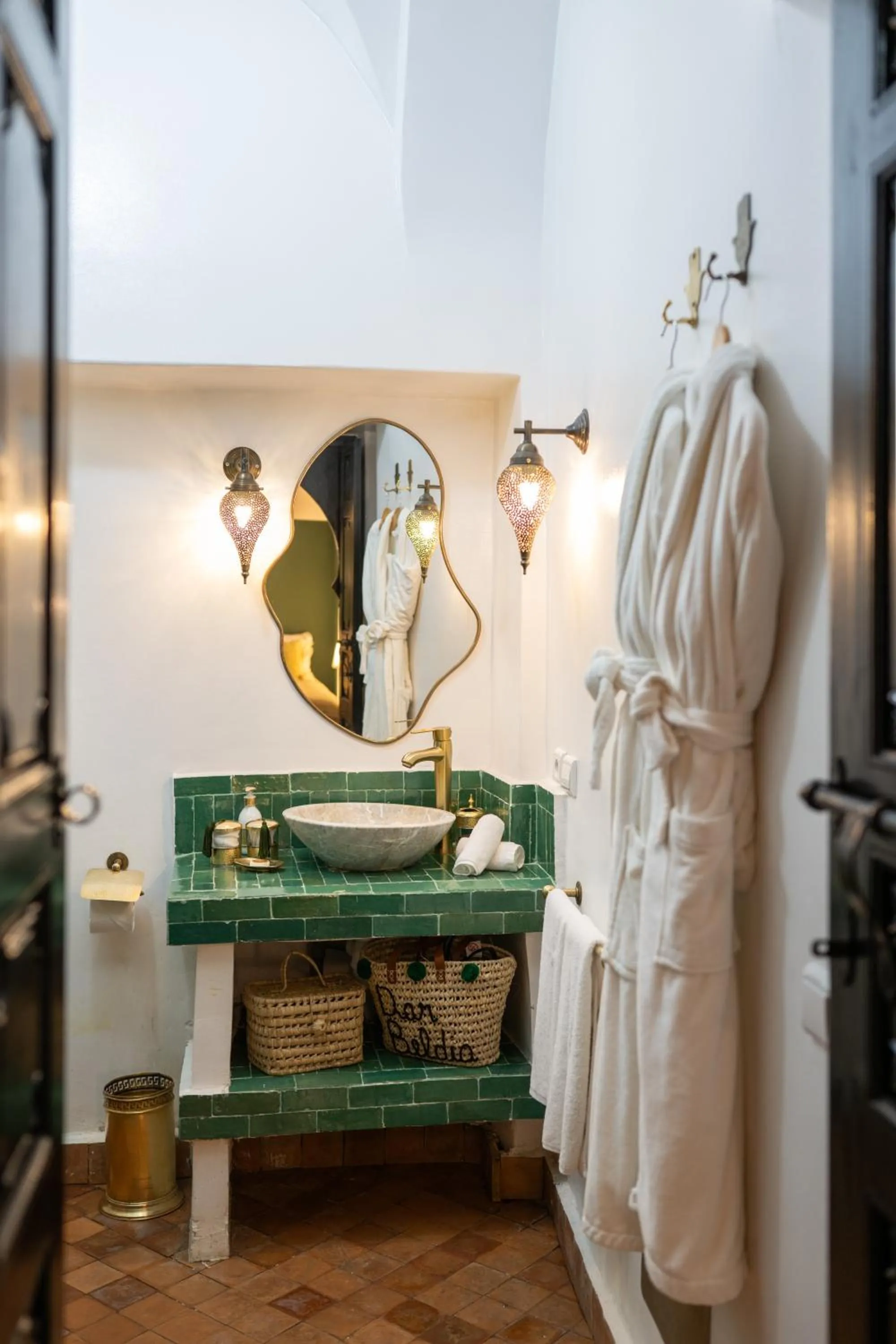 Bathroom in Riad Dar Beldia and Spa