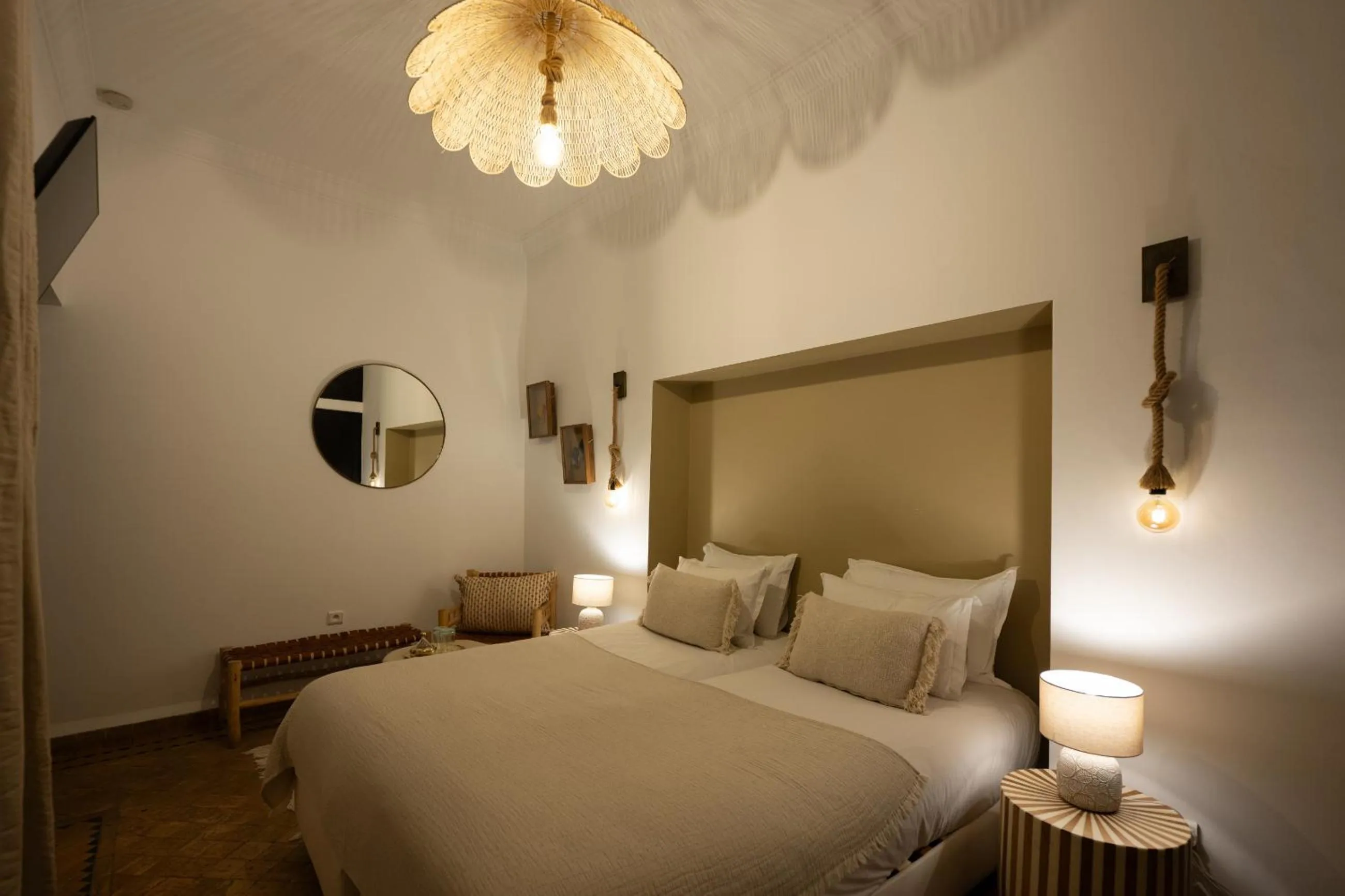 Bedroom, Bed in Riad Dar Beldia and Spa