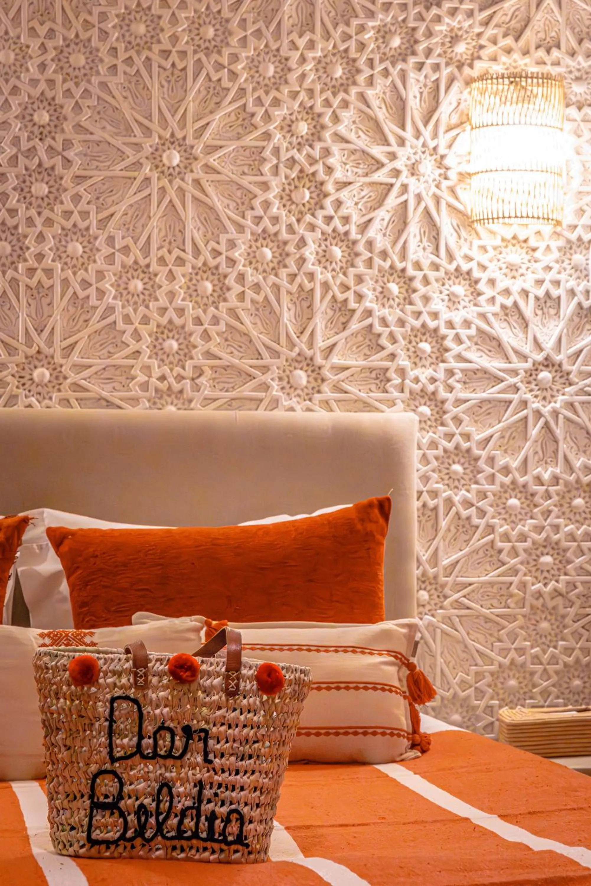 Bed in Riad Dar Beldia and Spa