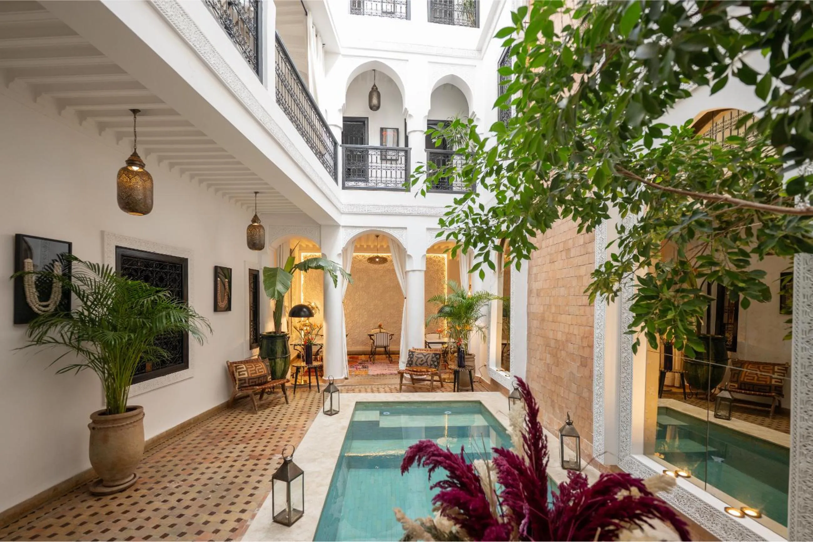 Patio in Riad Dar Beldia and Spa