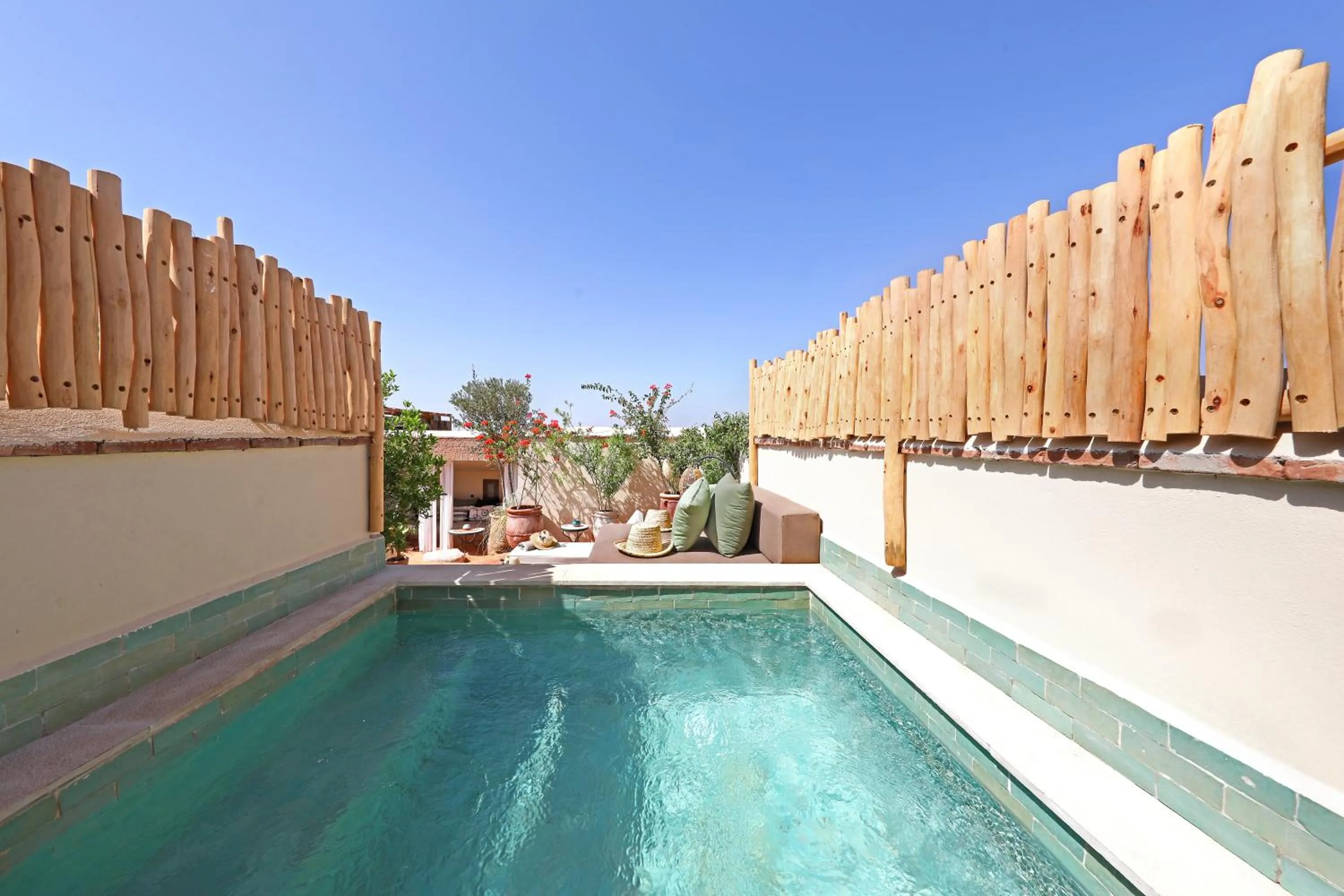 Swimming pool in Riad Dar Beldia and Spa