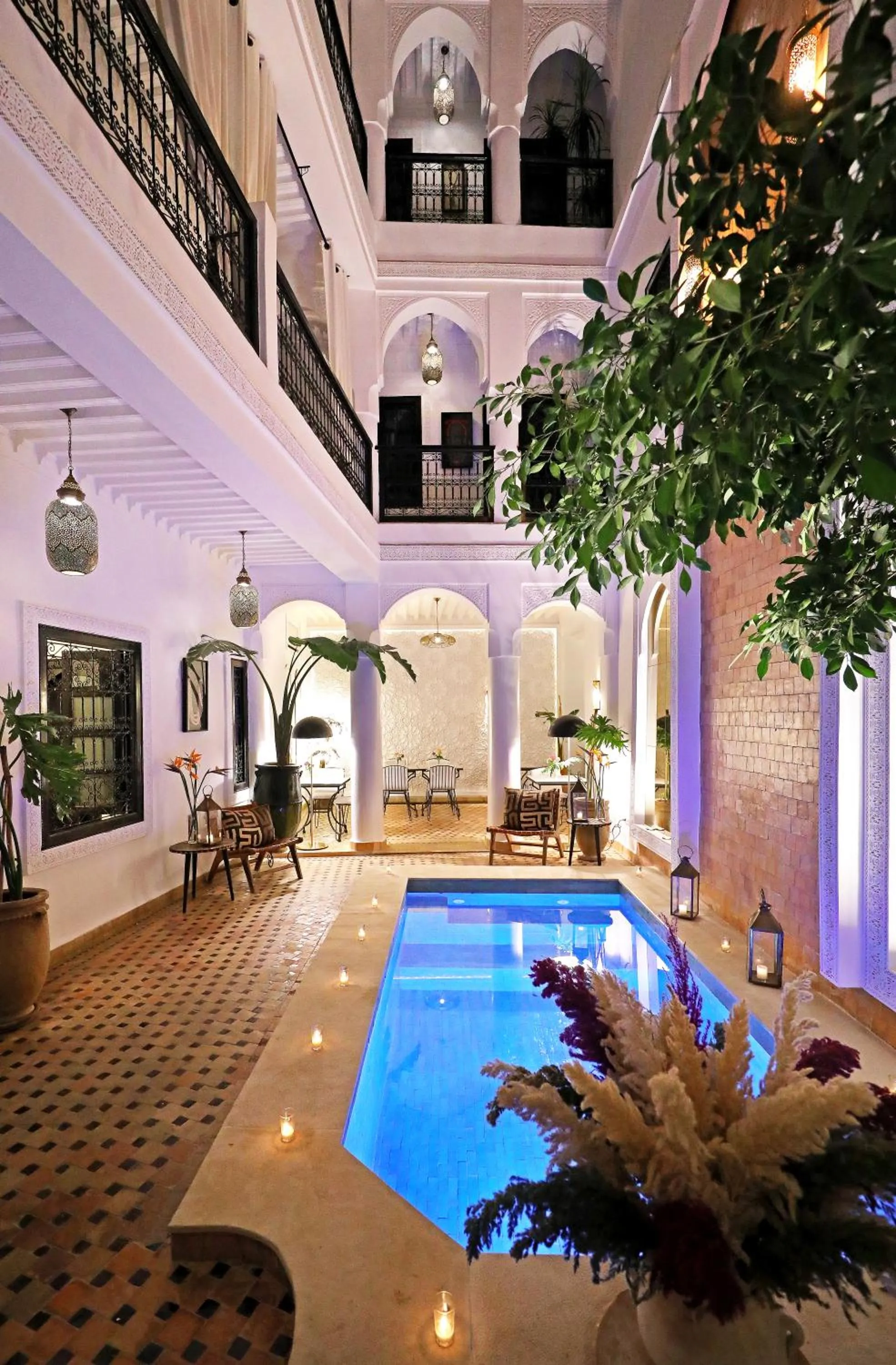 Patio in Riad Dar Beldia and Spa