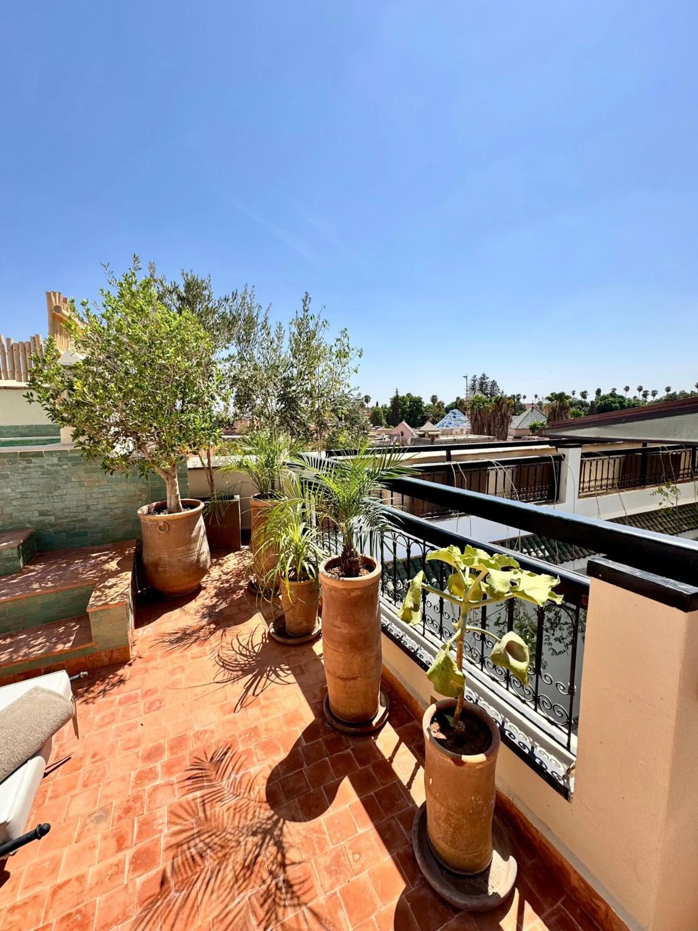 Balcony/Terrace in Riad Dar Beldia and Spa