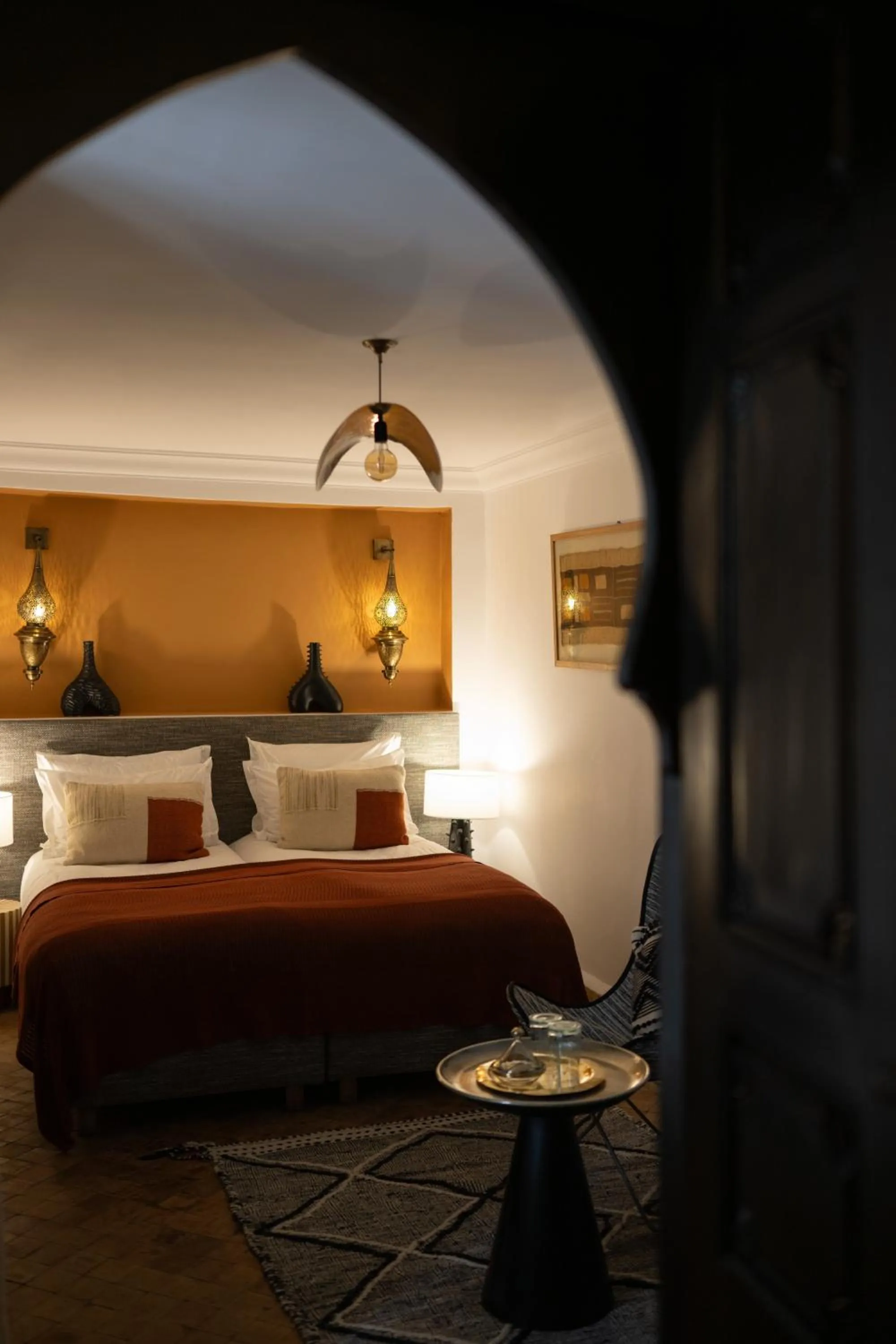 Bedroom, Bed in Riad Dar Beldia and Spa