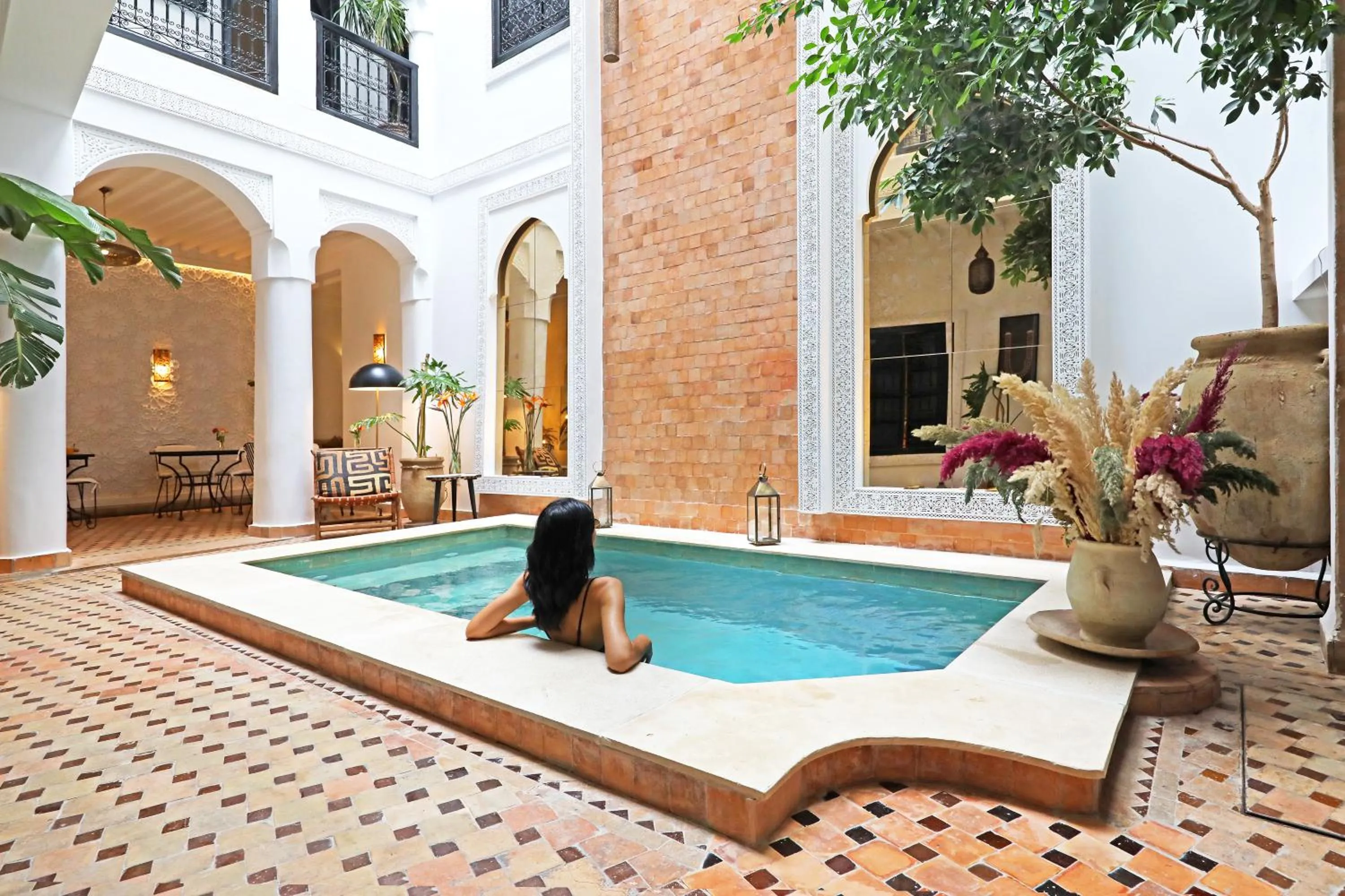 Patio in Riad Dar Beldia and Spa
