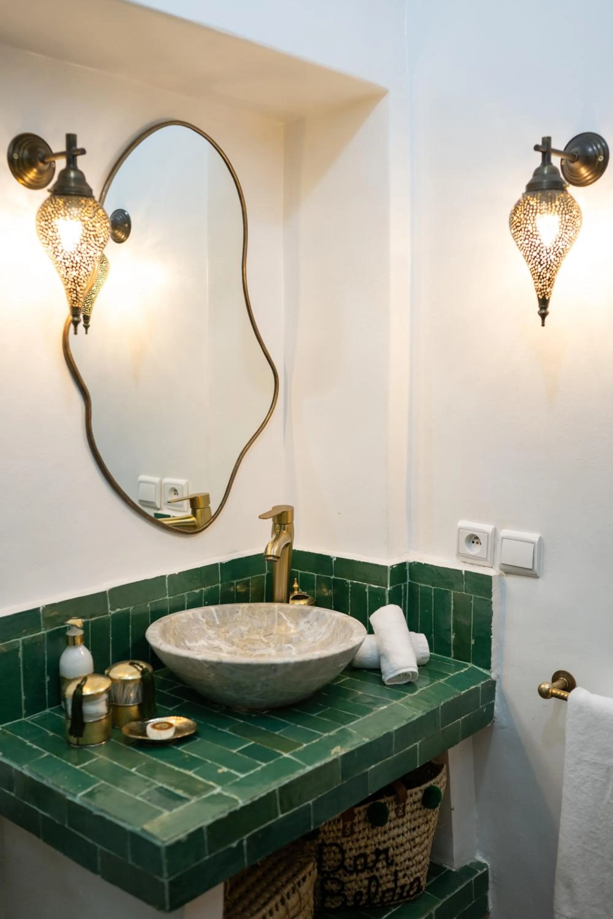 Bathroom in Riad Dar Beldia and Spa