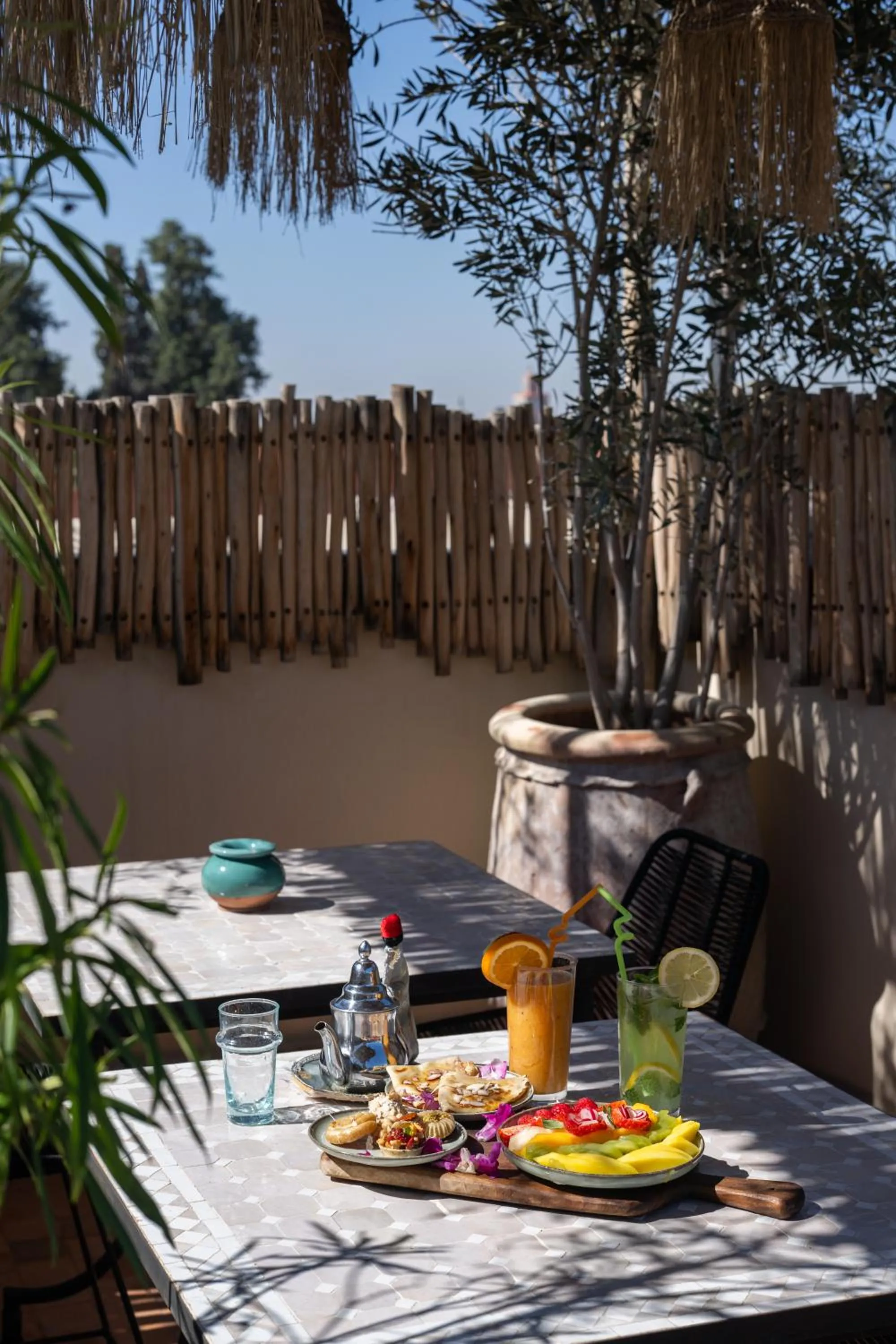 Balcony/Terrace in Riad Dar Beldia and Spa