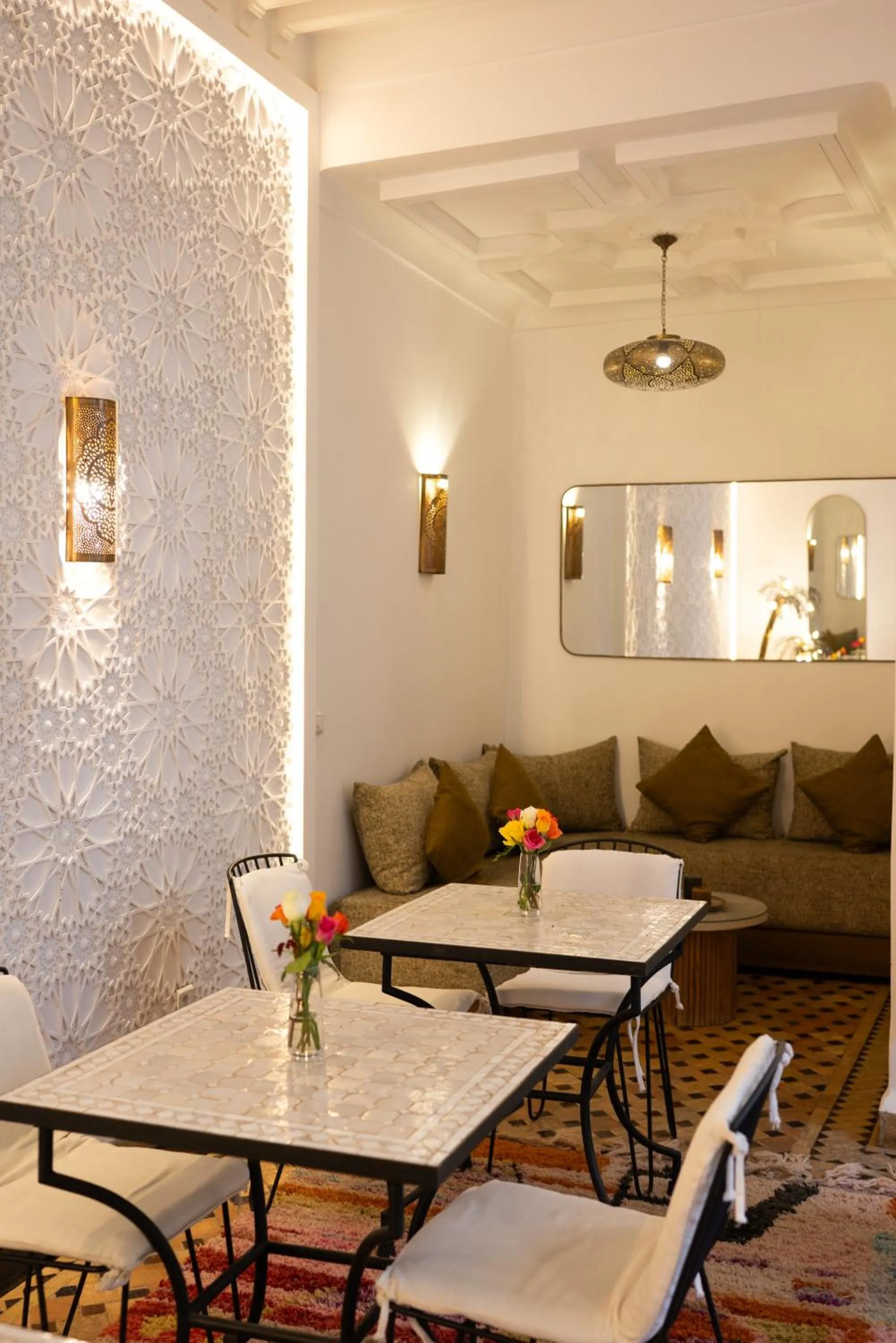 Seating area in Riad Dar Beldia and Spa