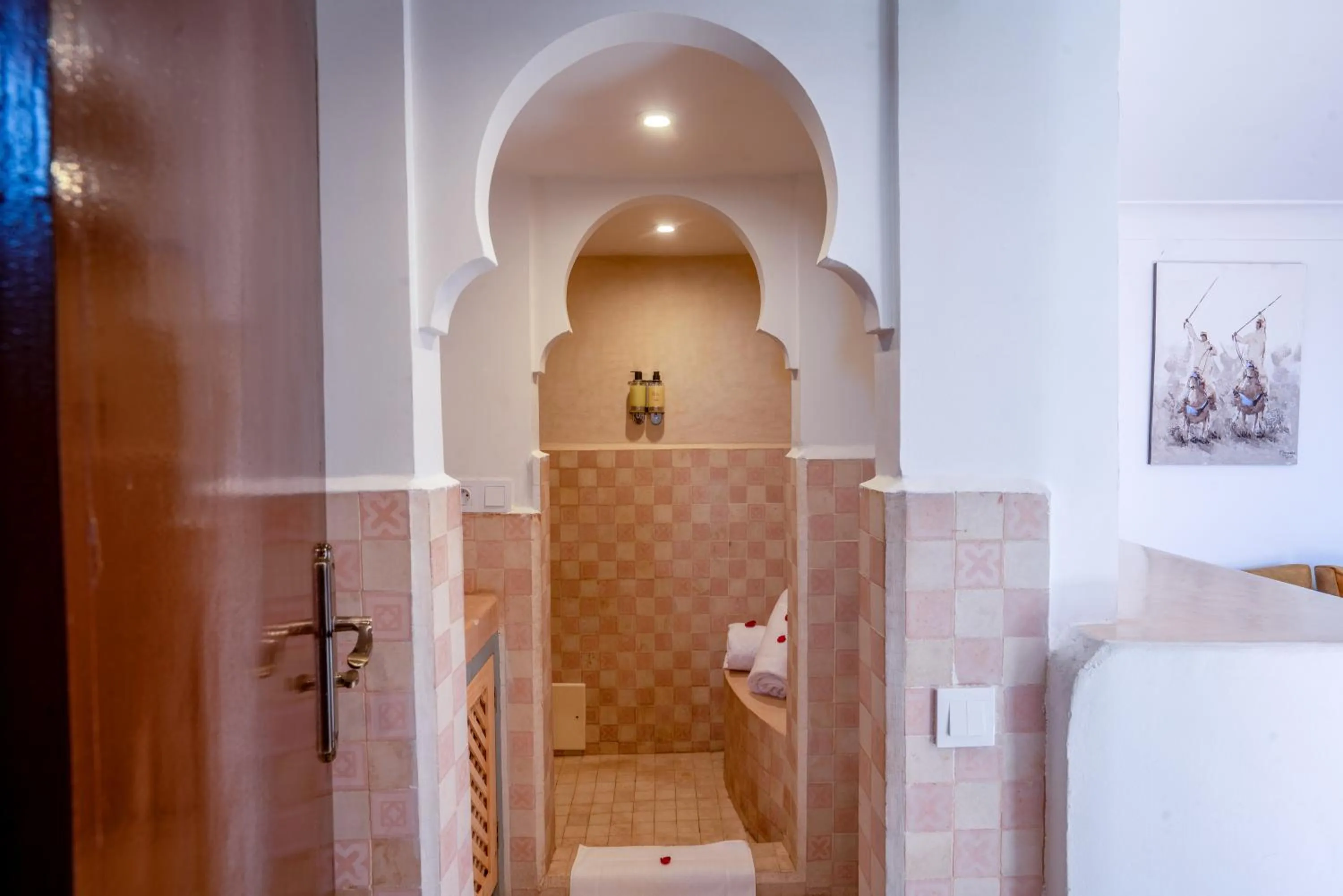 Shower in riad dar nejma & Spa