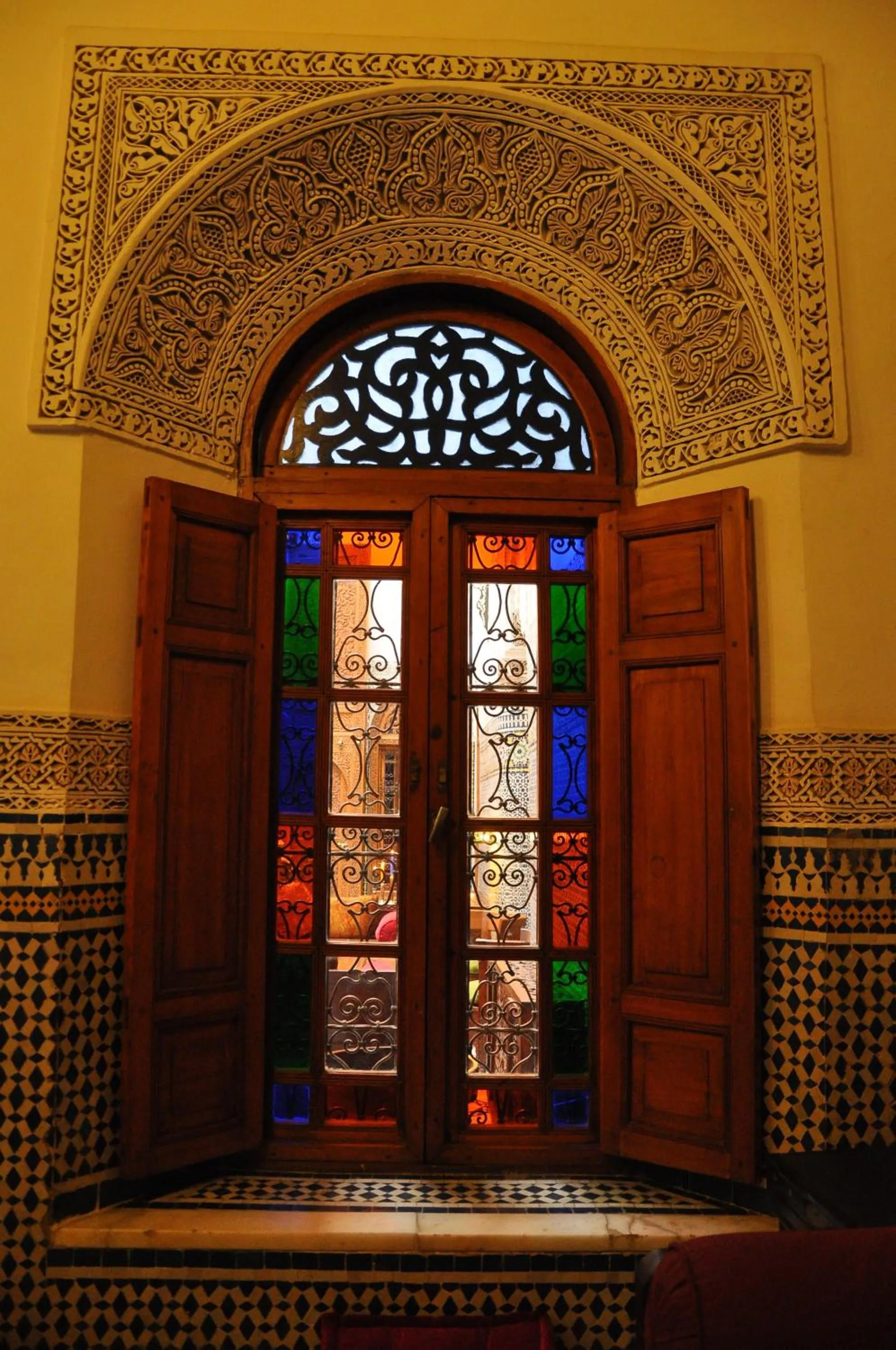 Decorative detail in Riad Au 20 Jasmins