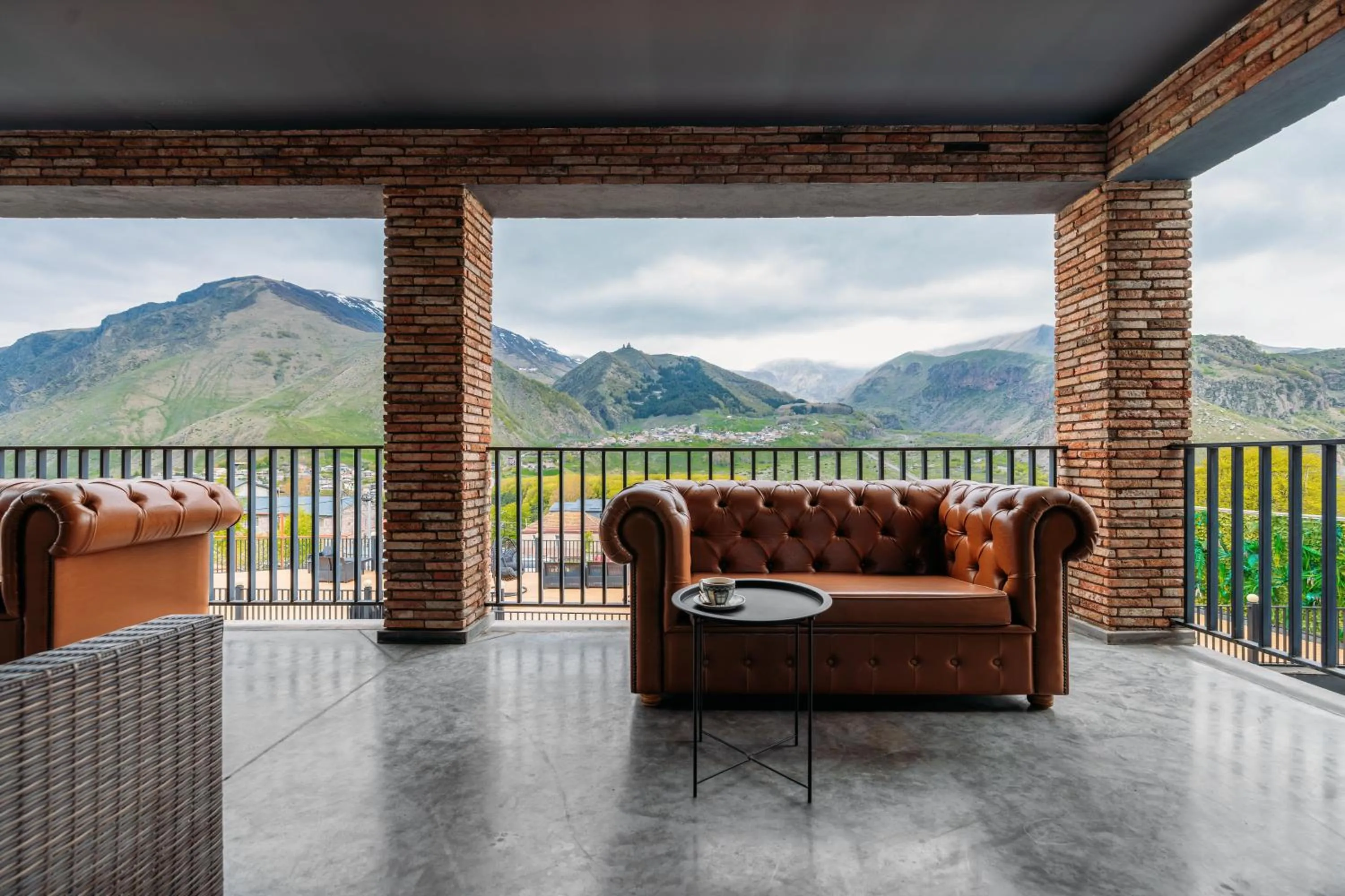 Balcony/Terrace in Hotel Memoir Kazbegi by DNT Group