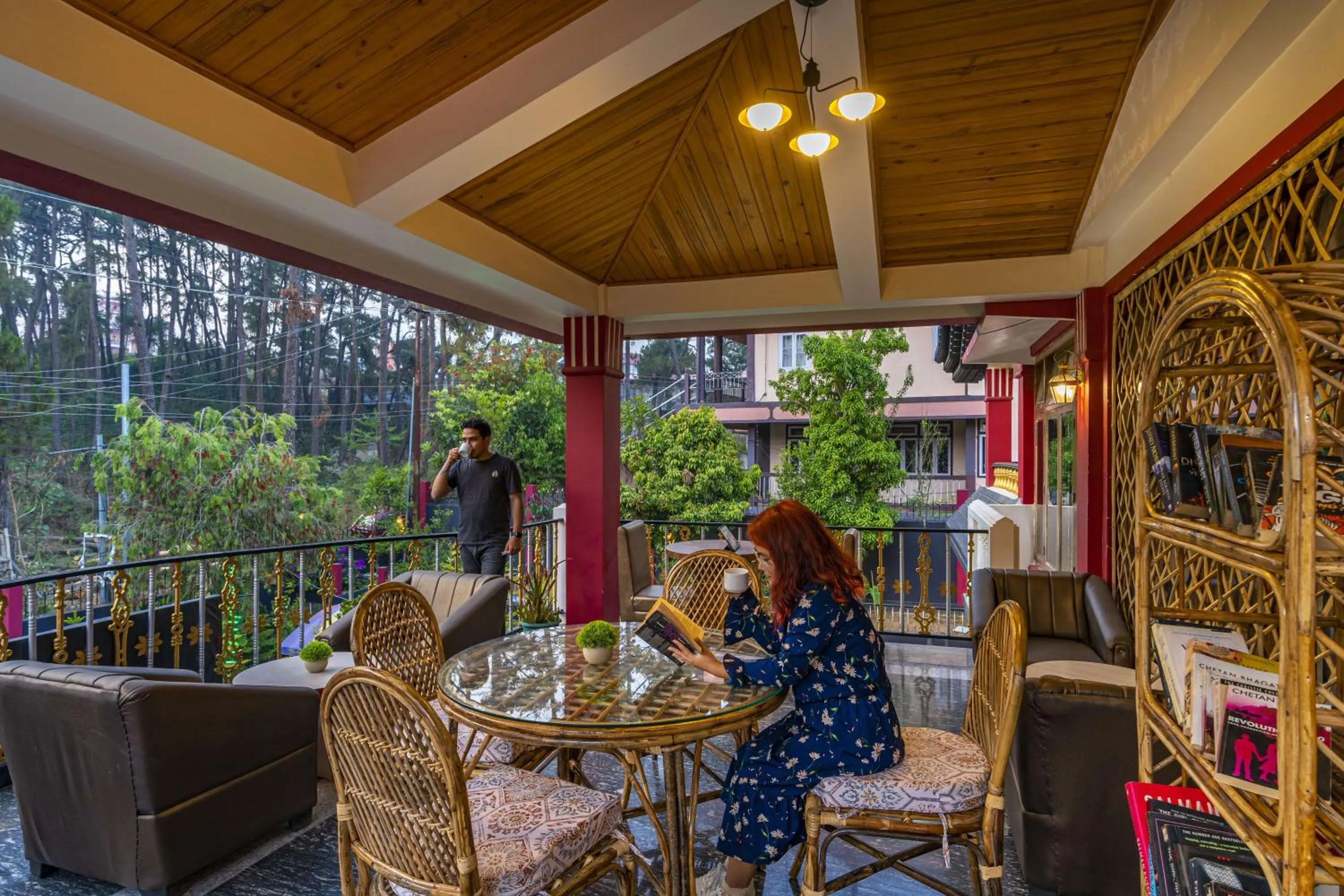 Library in Zostel Shillong