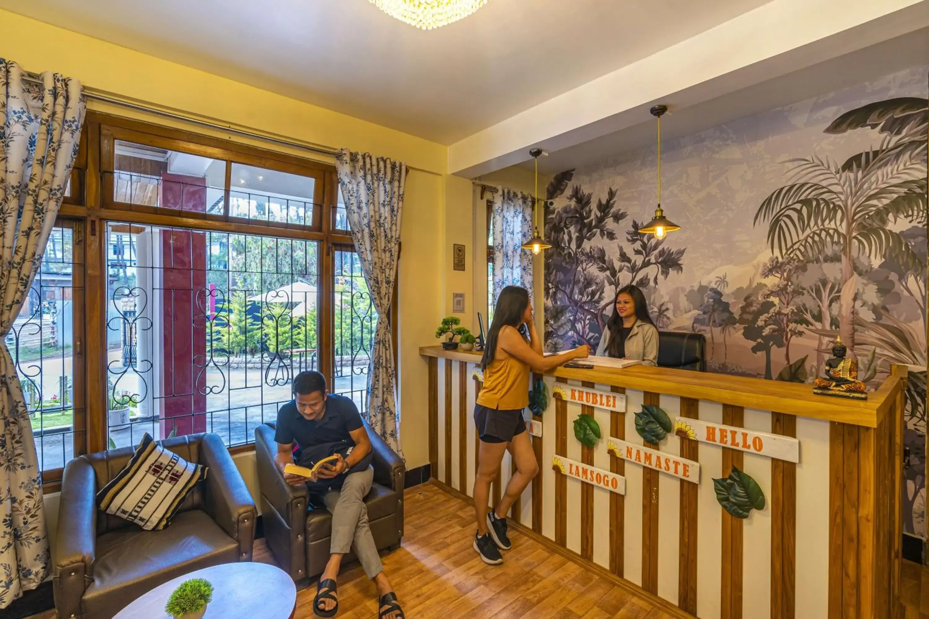 Lobby or reception in Zostel Shillong Lobby or reception in Zostel Shillong