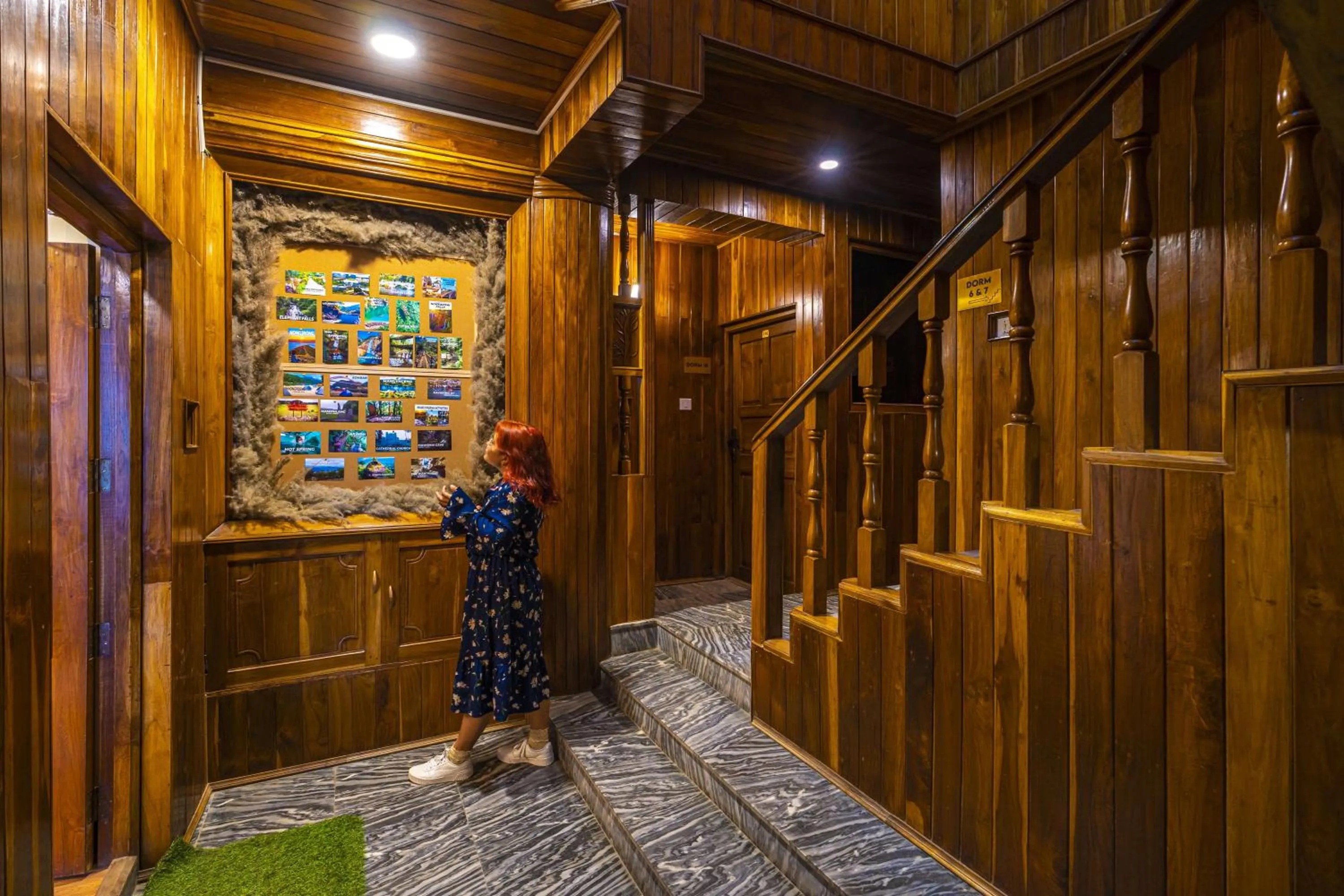 Decorative detail in Zostel Shillong