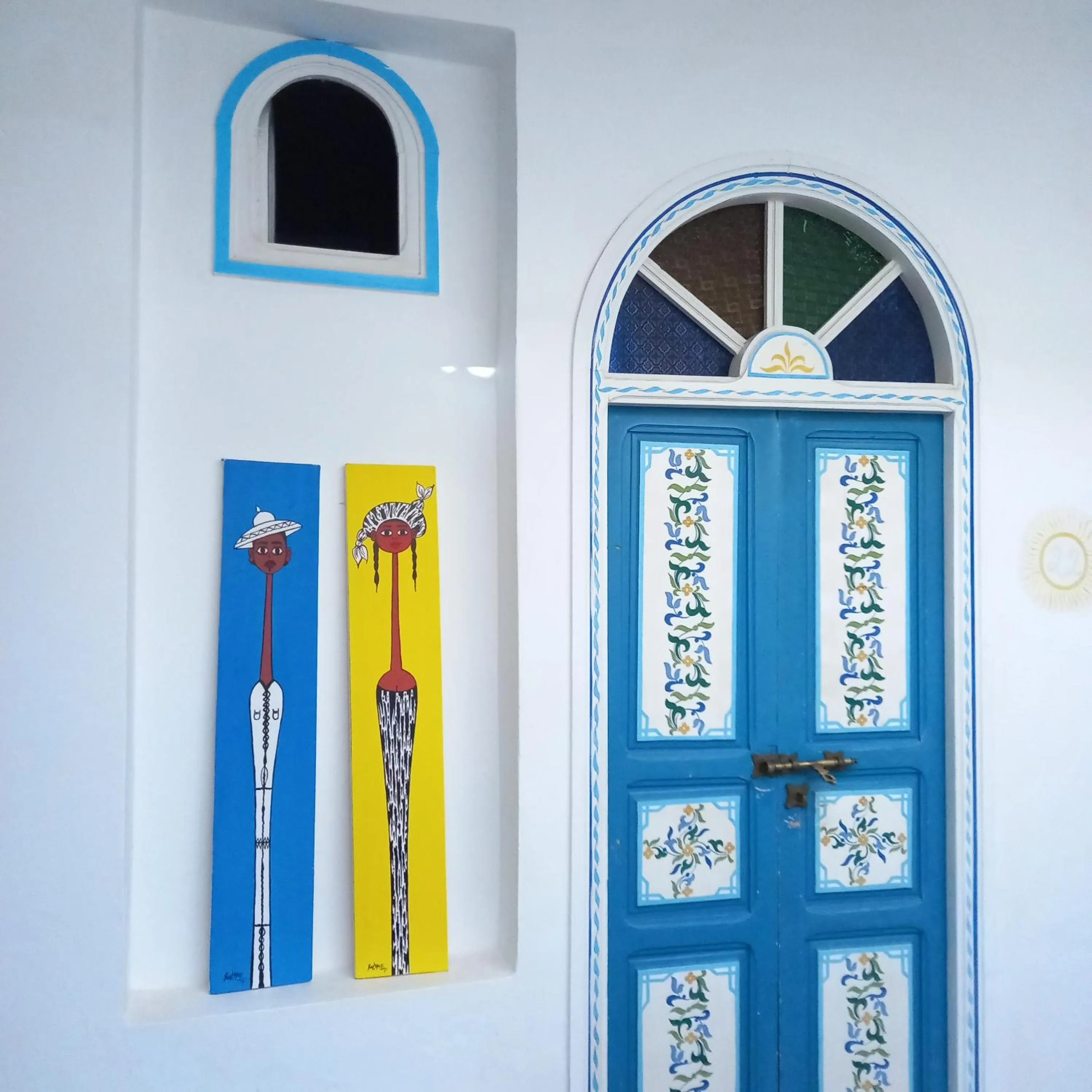 Decorative detail in Hôtel Emeraude Essaouira