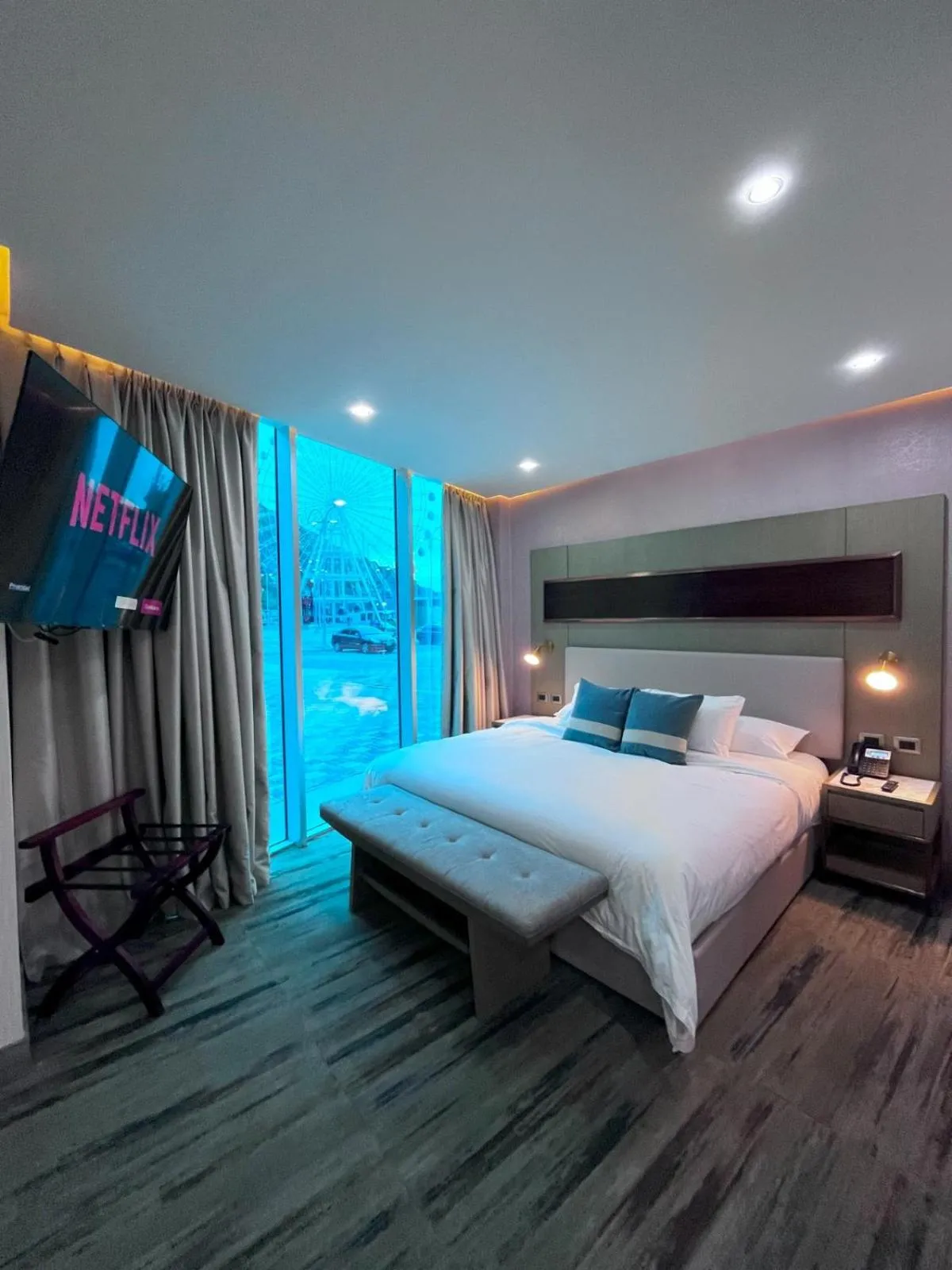 Communal lounge/ TV room, Bed in Hotel Vip La Guaira