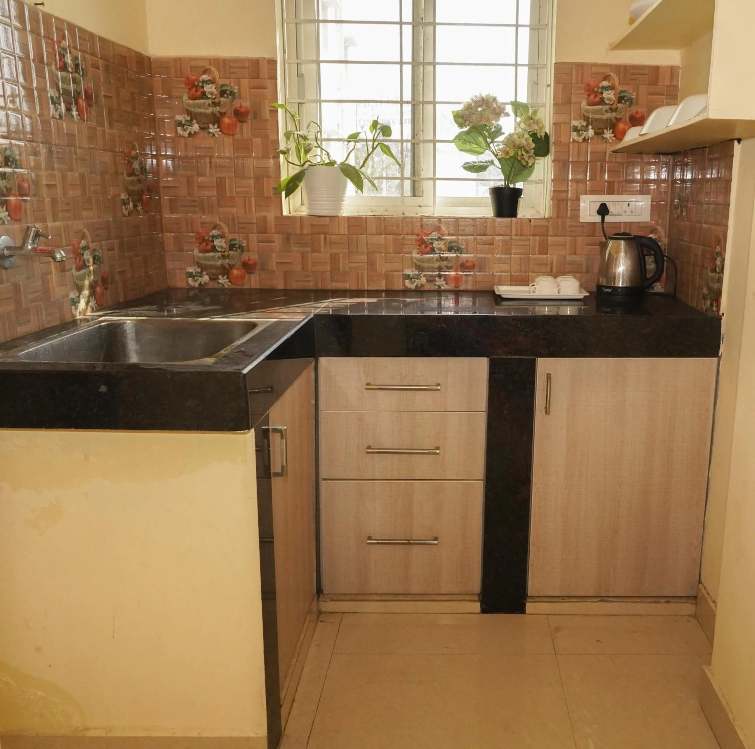 kitchen in HOTEL ROYAL SUITES AND ROOMS Near AIG Hospital Gachibowli