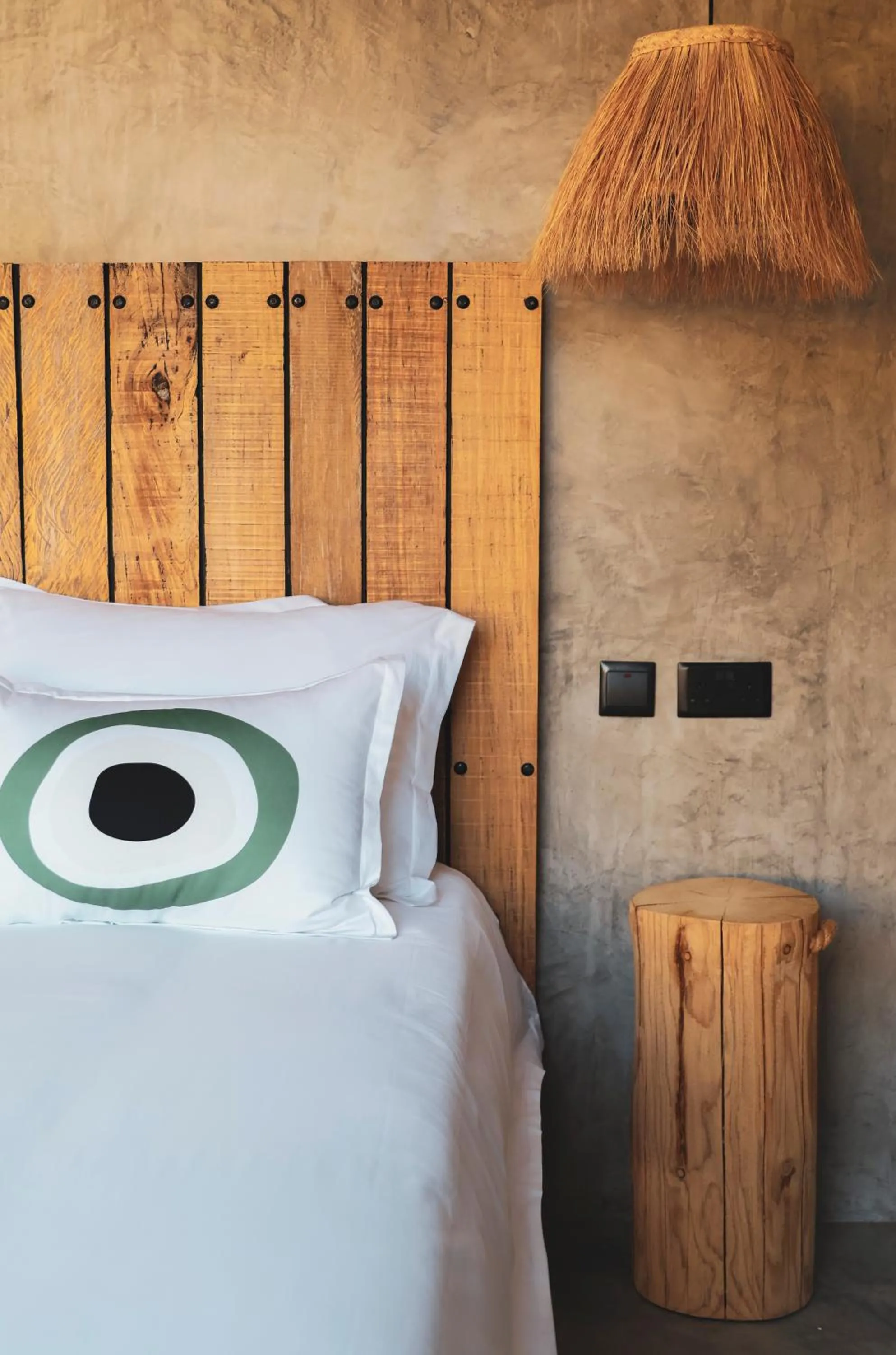 Bedroom, Bed in LalaGalu - Beachfront EcoCabins