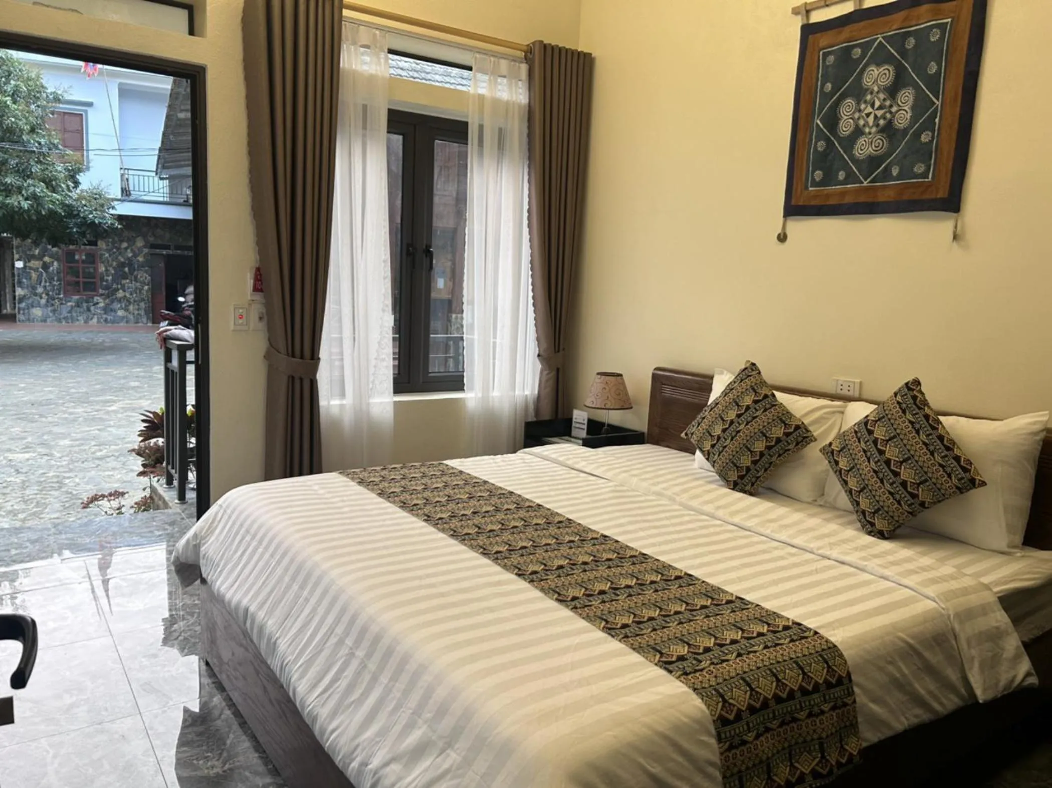 Bed in Duong Thim Homestay Mai Chau