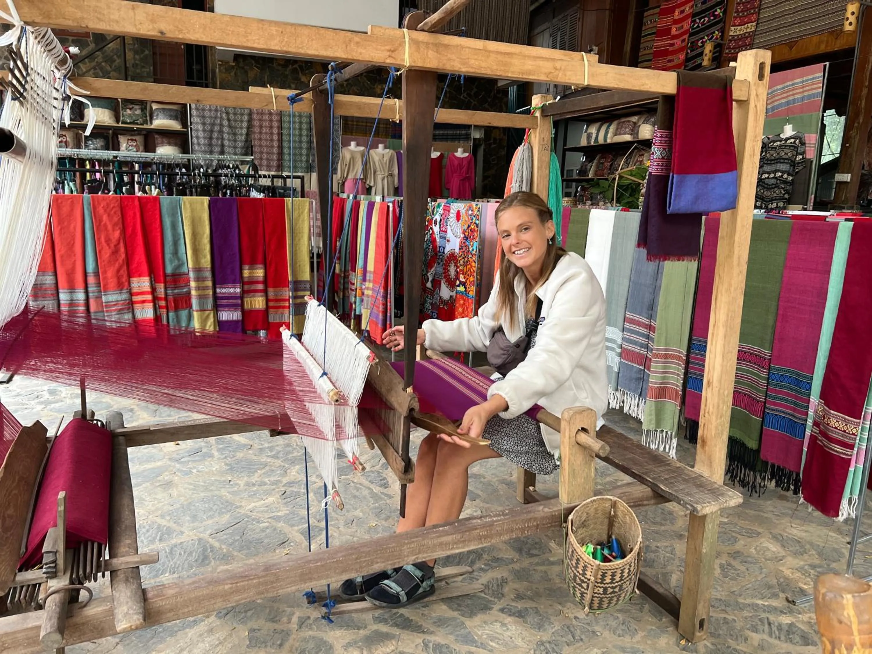 People in Mai Châu Happy House